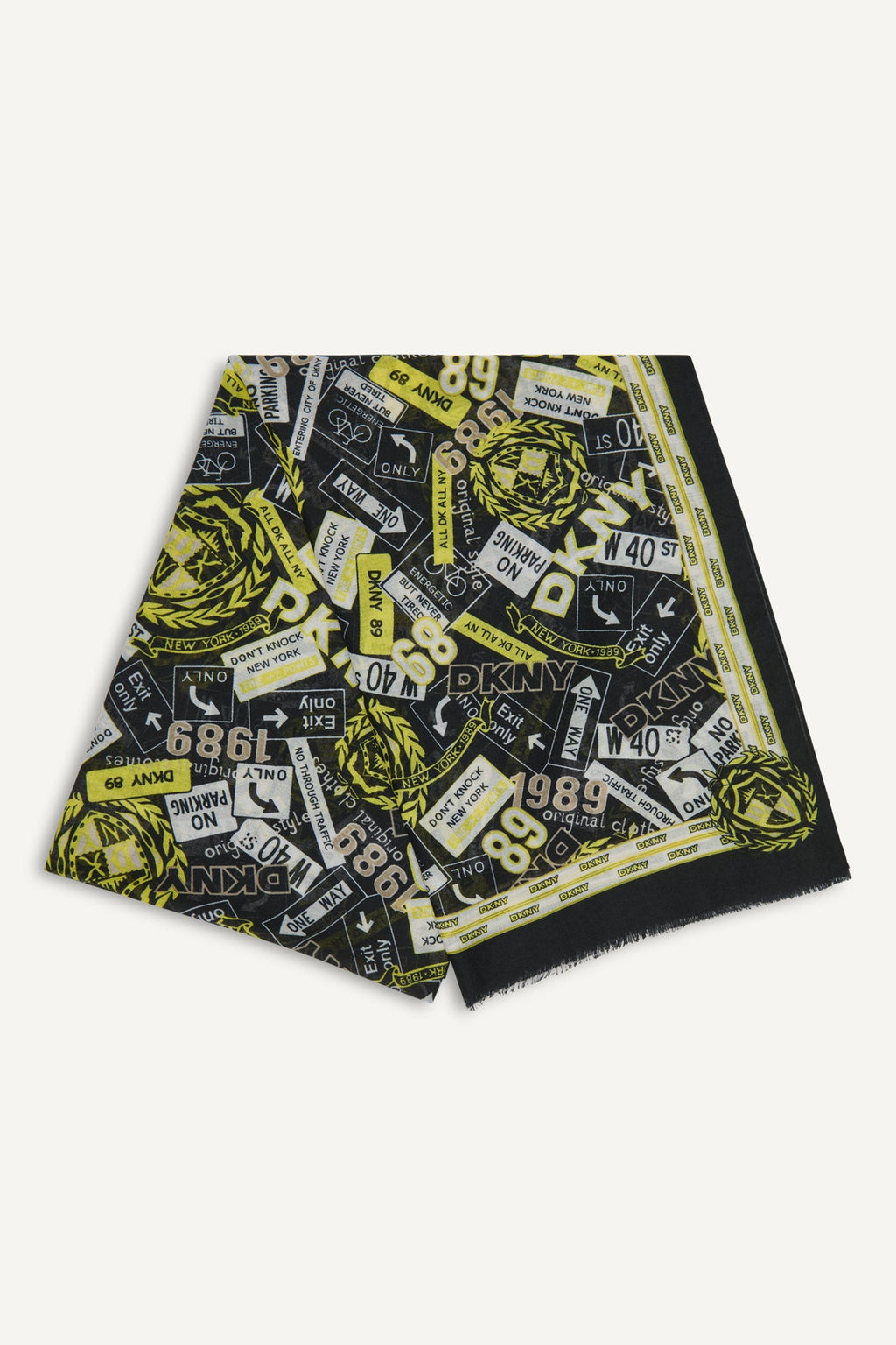 1989 CITY SIGNS PRINT SCARF