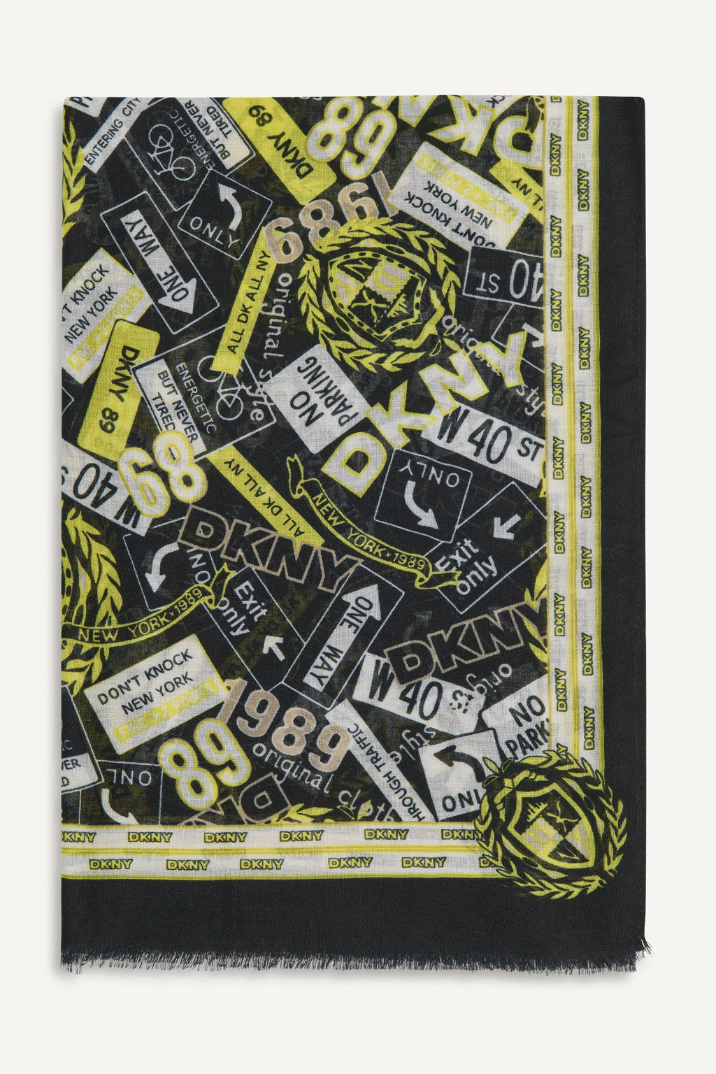 1989 CITY SIGNS PRINT SCARF