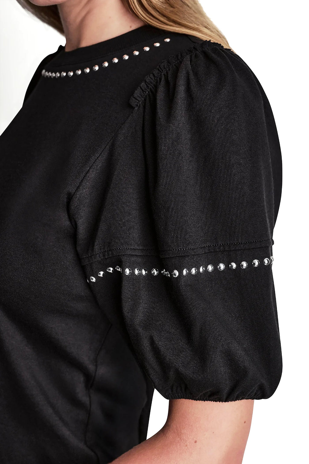 DOME STUDS MINI RUFFLE SHIRT