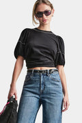 DOME STUDS MINI RUFFLE SHIRT