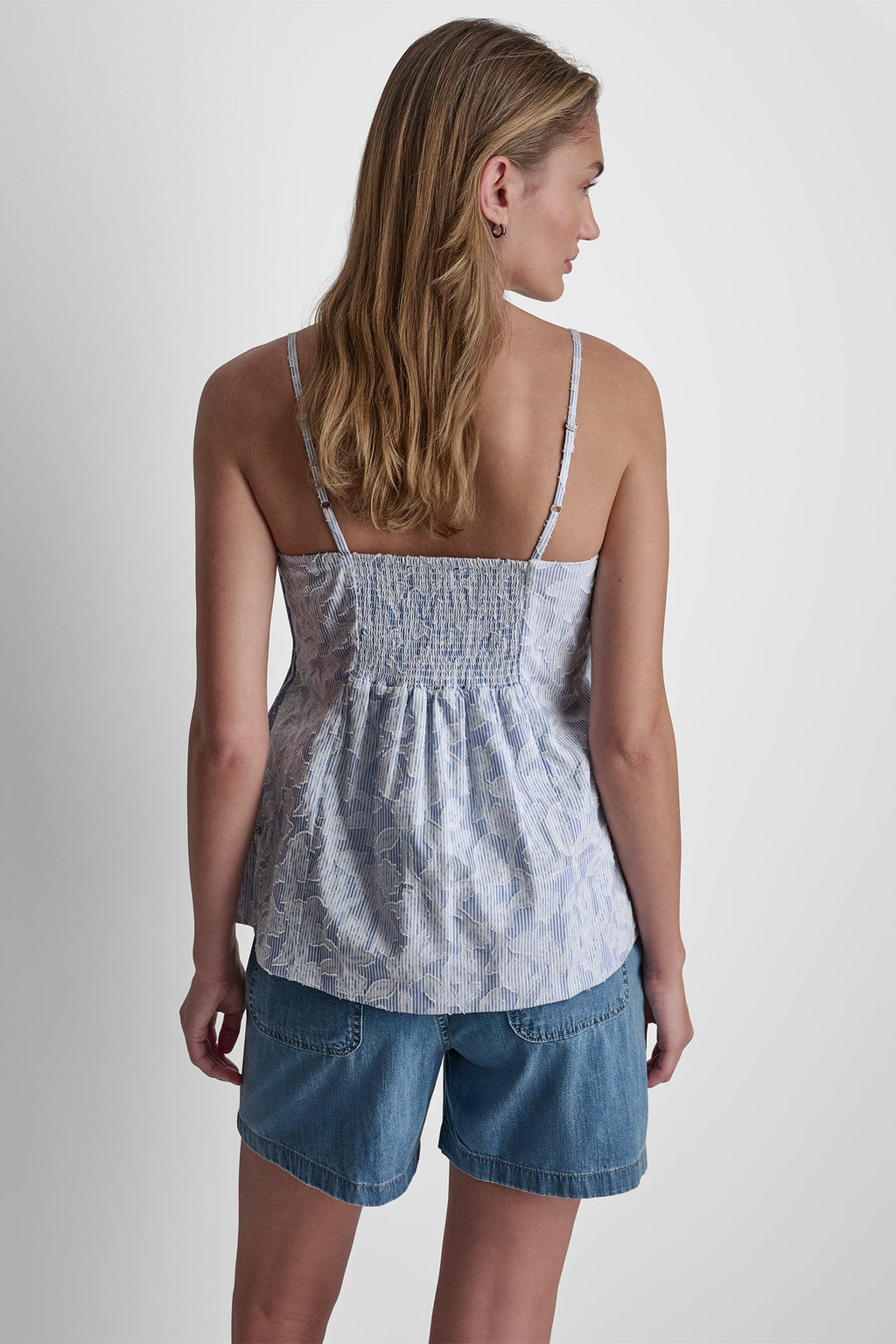 FLORAL JACQUARD TANK TOP