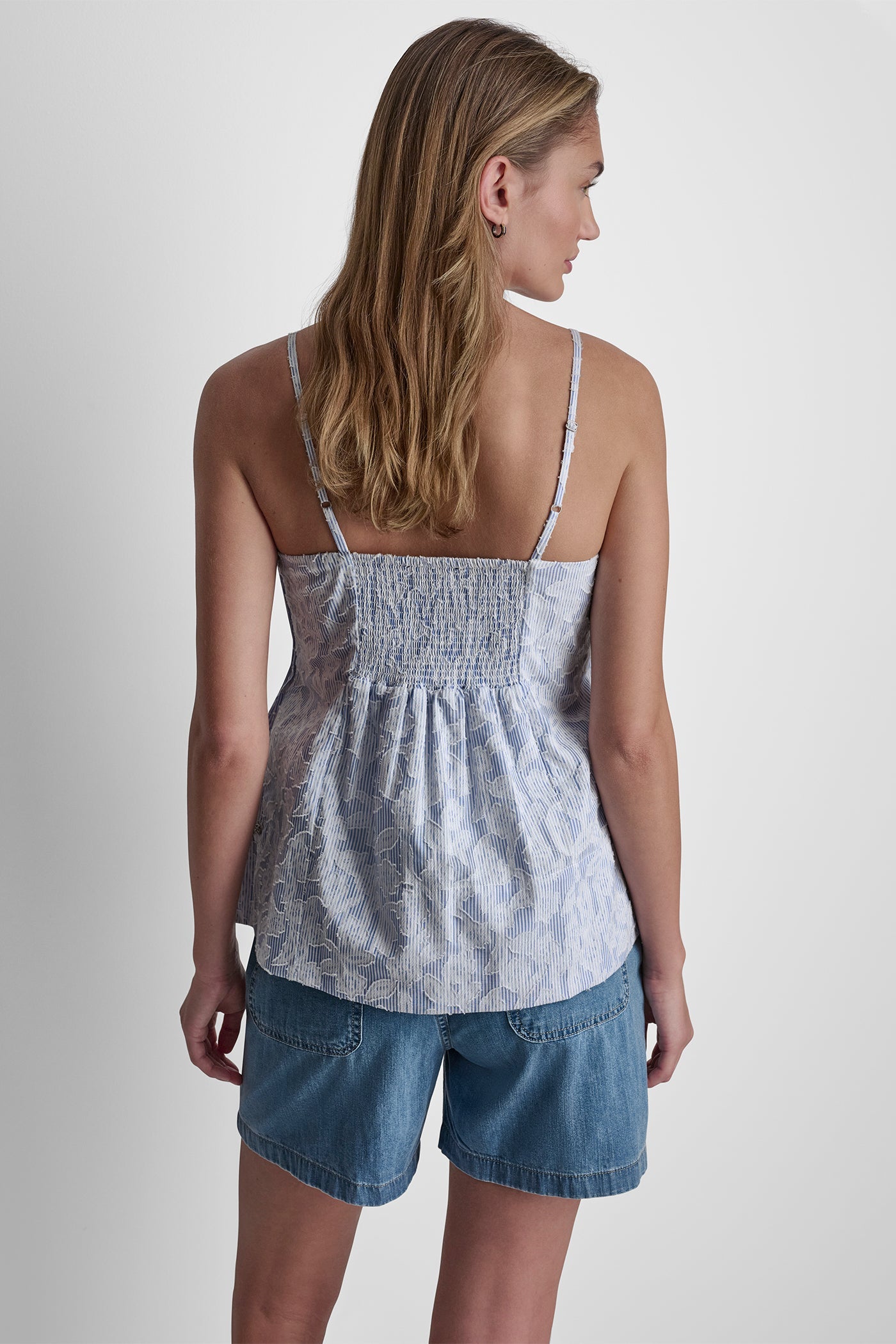 FLORAL JACQUARD TANK TOP
