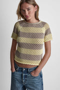 OPEN STITCH STRIPE SWEATER