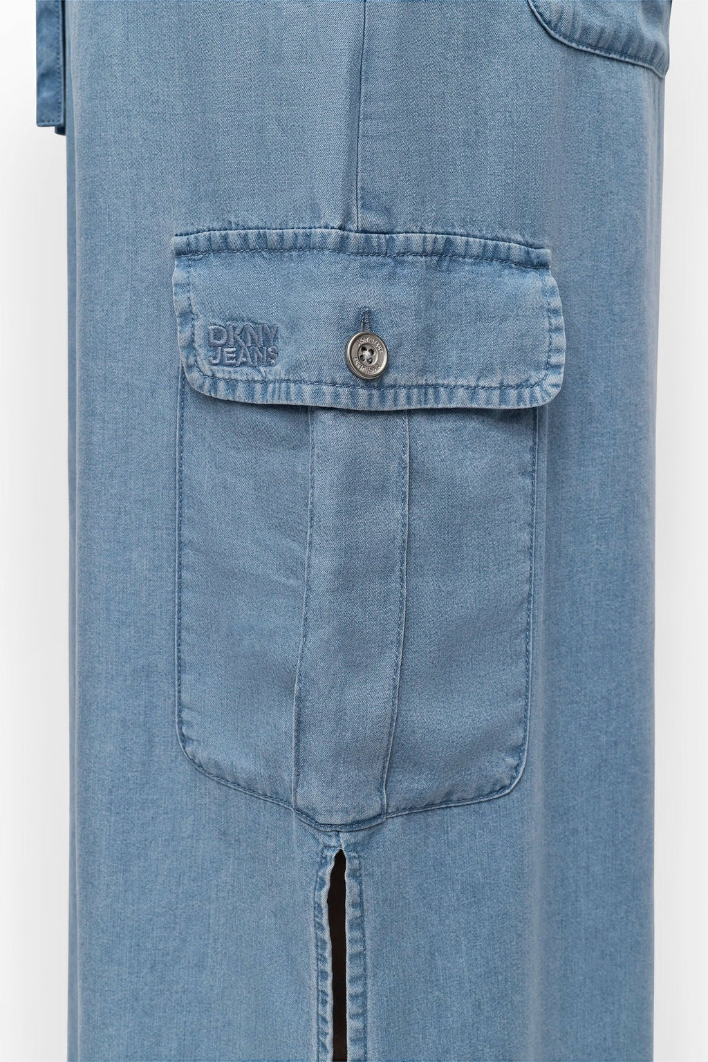 GARMENT DYE TIE WAIST CARGO SKIRT