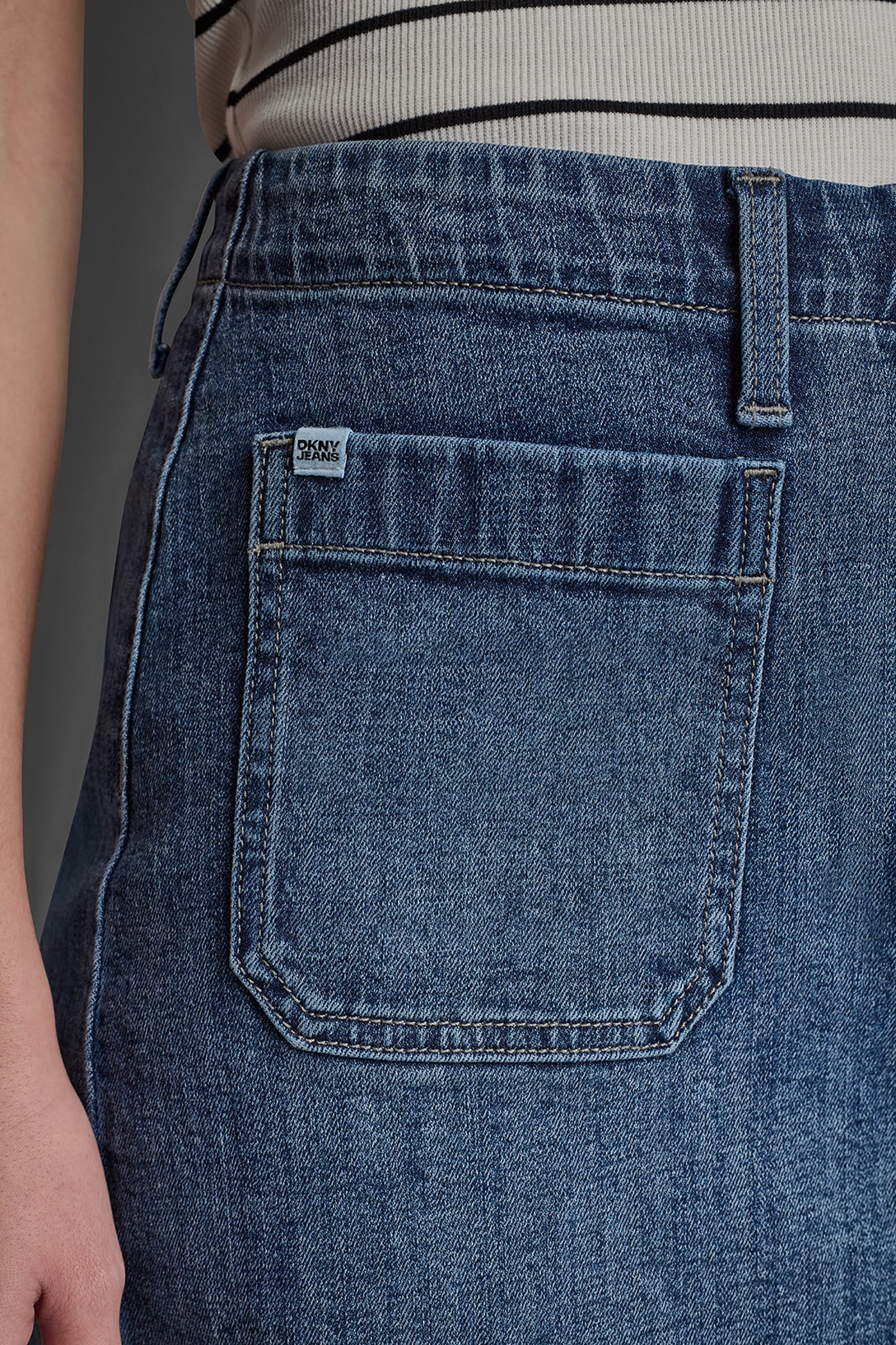 HIGH RISE PATCH POCKET MINI SKIRT 16 INCHES