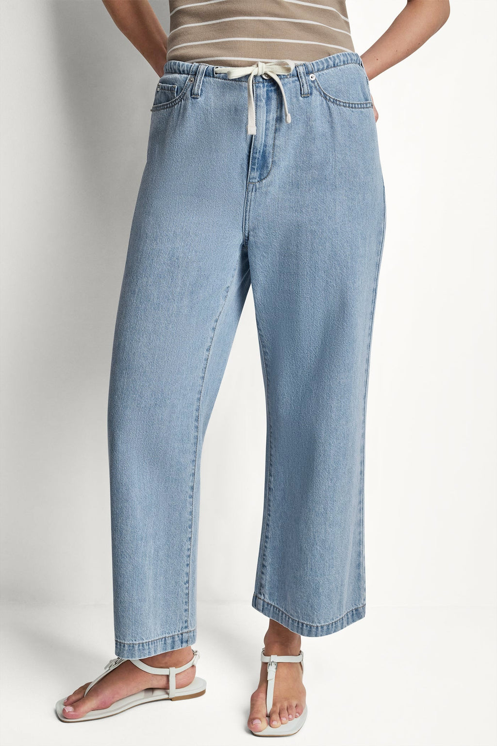 MID-RISE DRAWCORD WIDE LEG