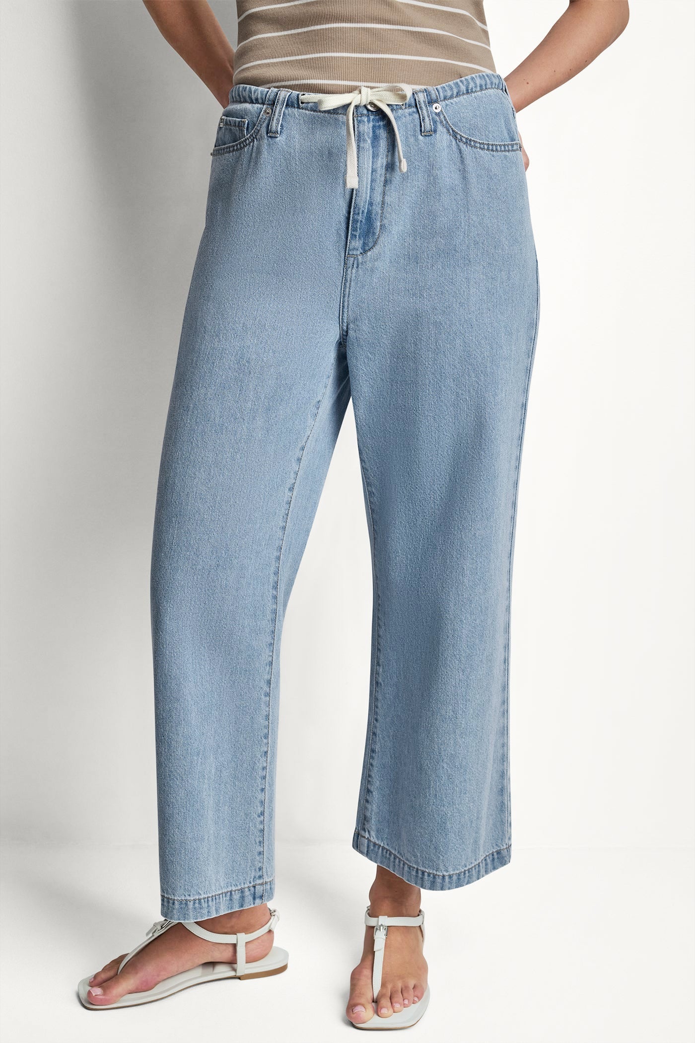 MID-RISE DRAWCORD WIDE LEG