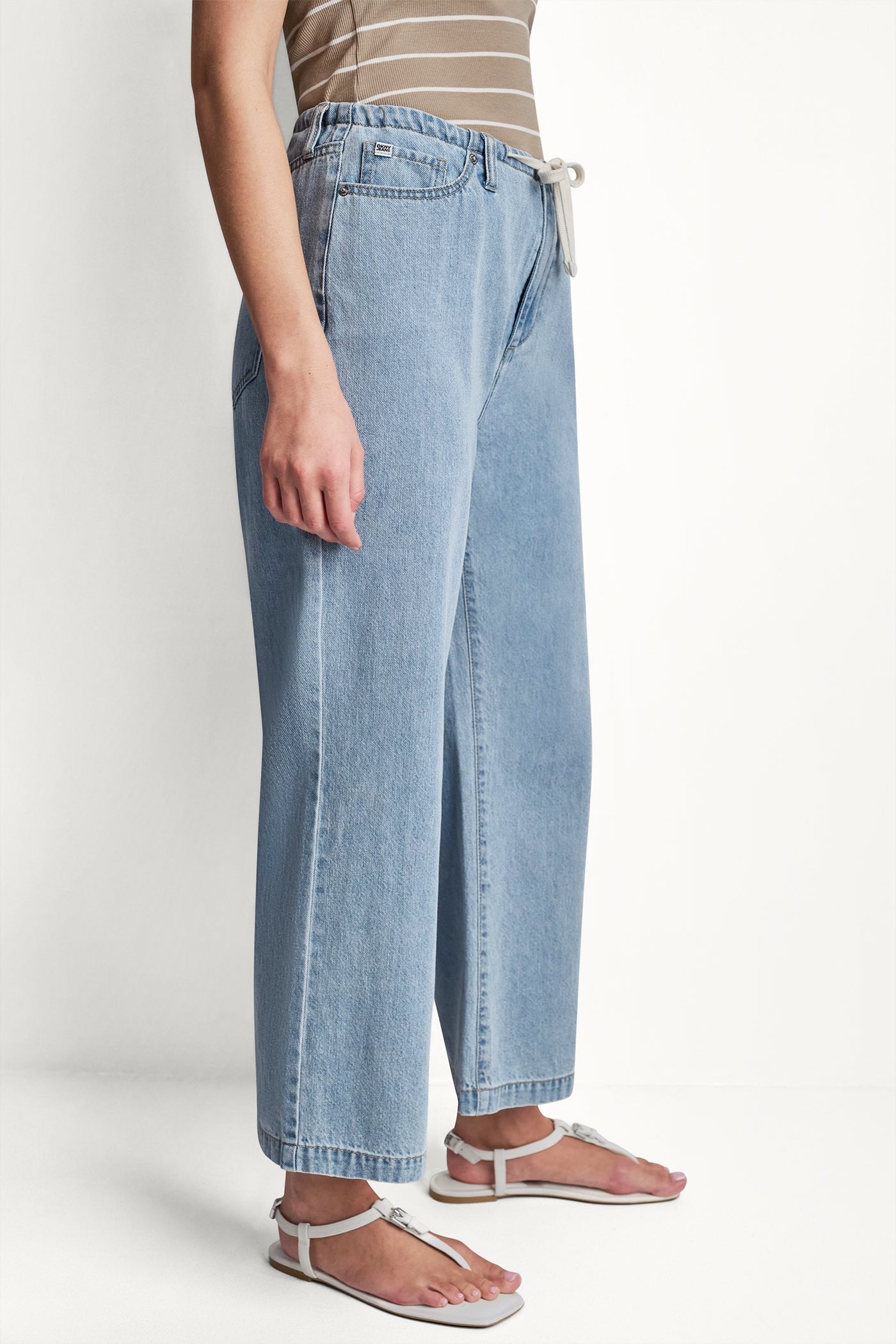 MID-RISE DRAWCORD WIDE LEG