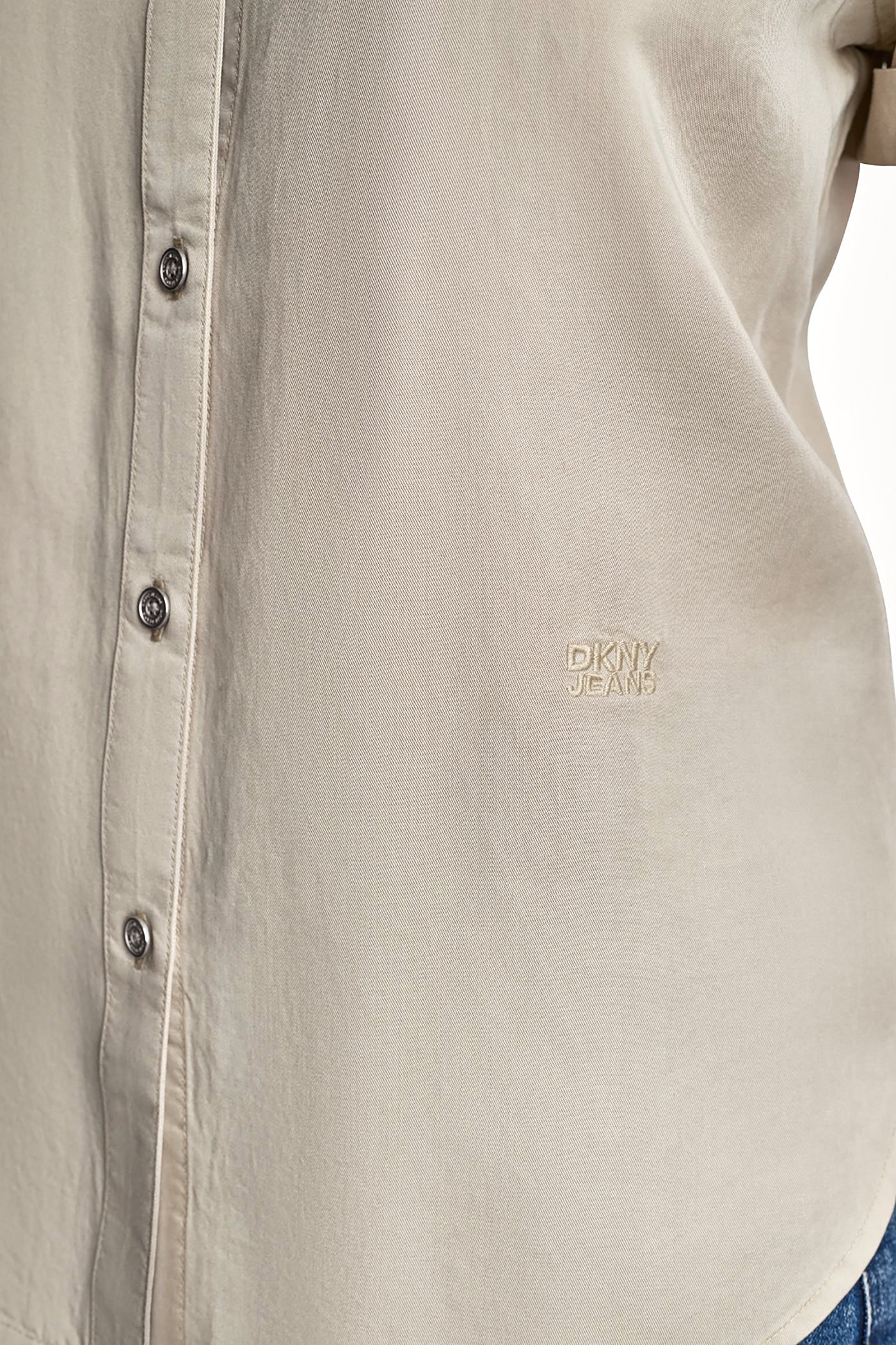 GARMENT DYE BUTTON-FRONT SHIRT