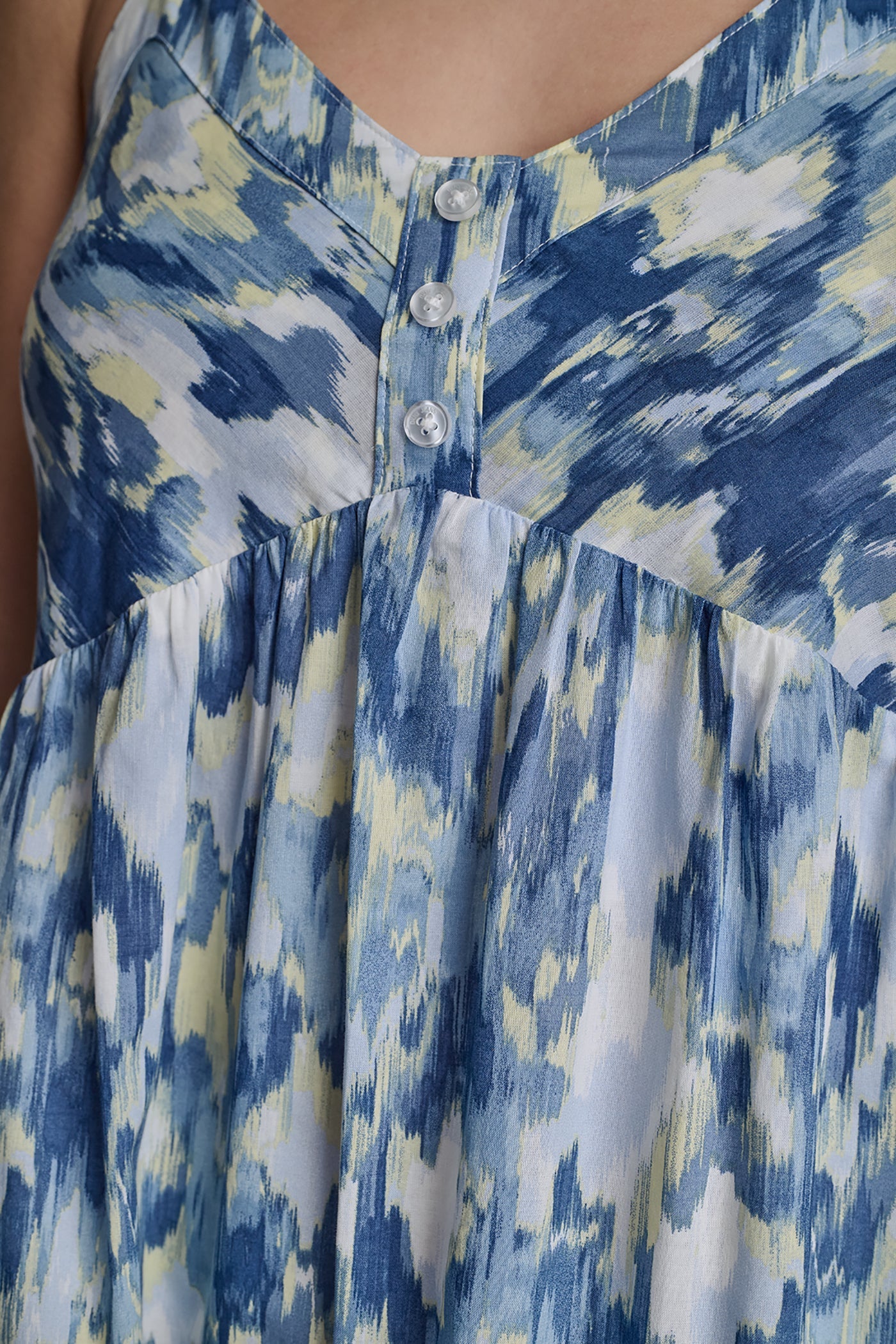 PRINTED TIERED MIDI TANK DRESS