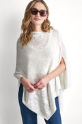 ASYMMETRIC LOGO POINTELLE PONCHO