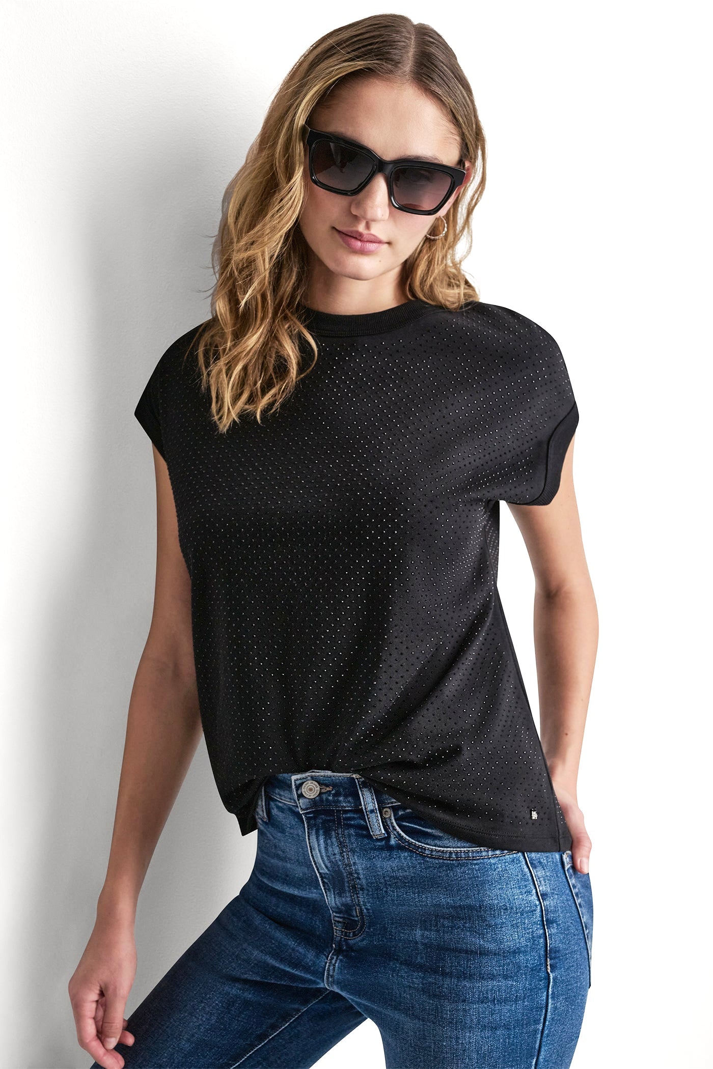 RHINESTONE EMBELLISHED TANK TOP