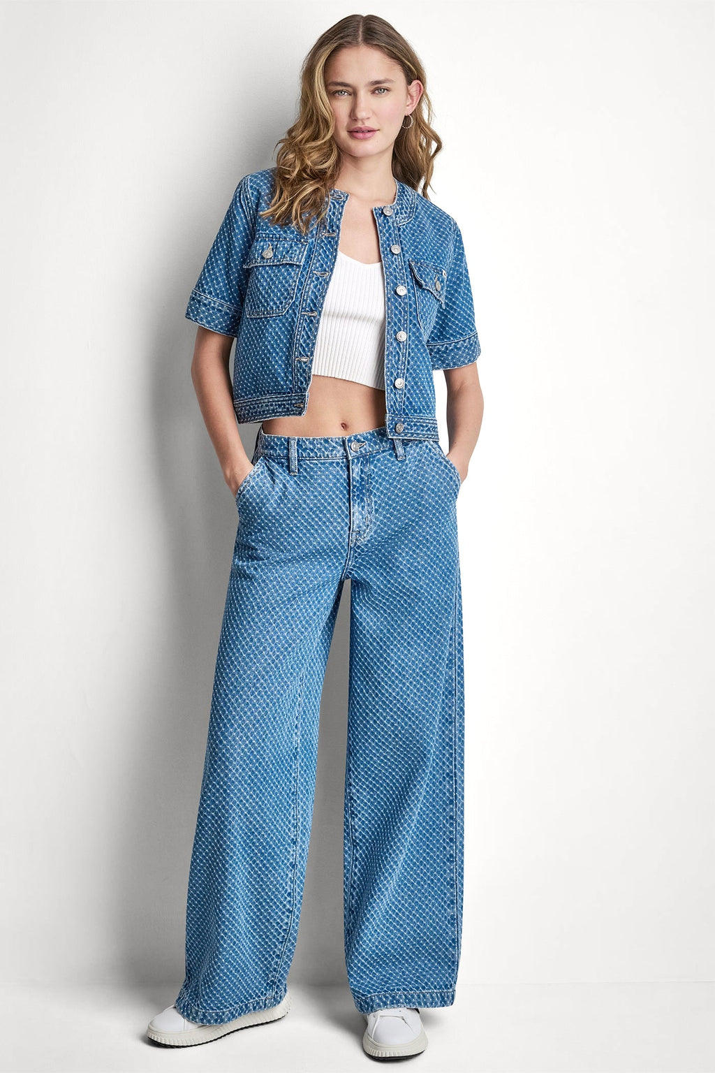 PATCH POCKET DENIM SHIRT JACKET