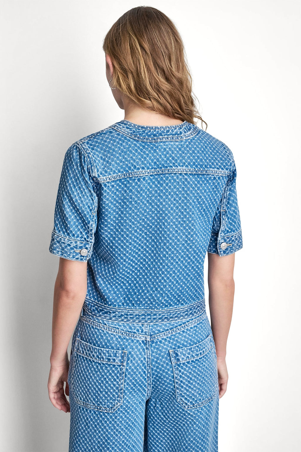 PATCH POCKET DENIM SHIRT JACKET