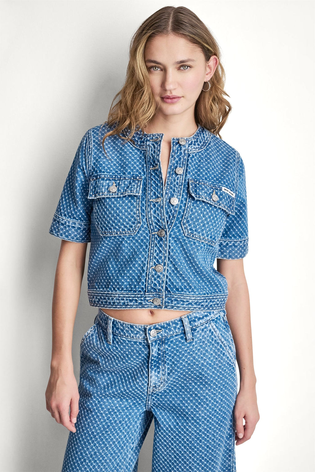 PATCH POCKET DENIM SHIRT JACKET