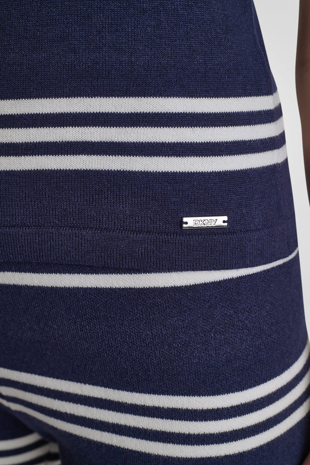 ELBOW SLEEVE STRIPED SWEATER