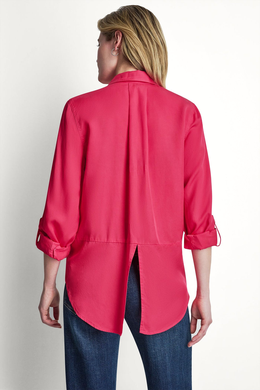 GARMENT DYE SPLIT BACK SHIRT
