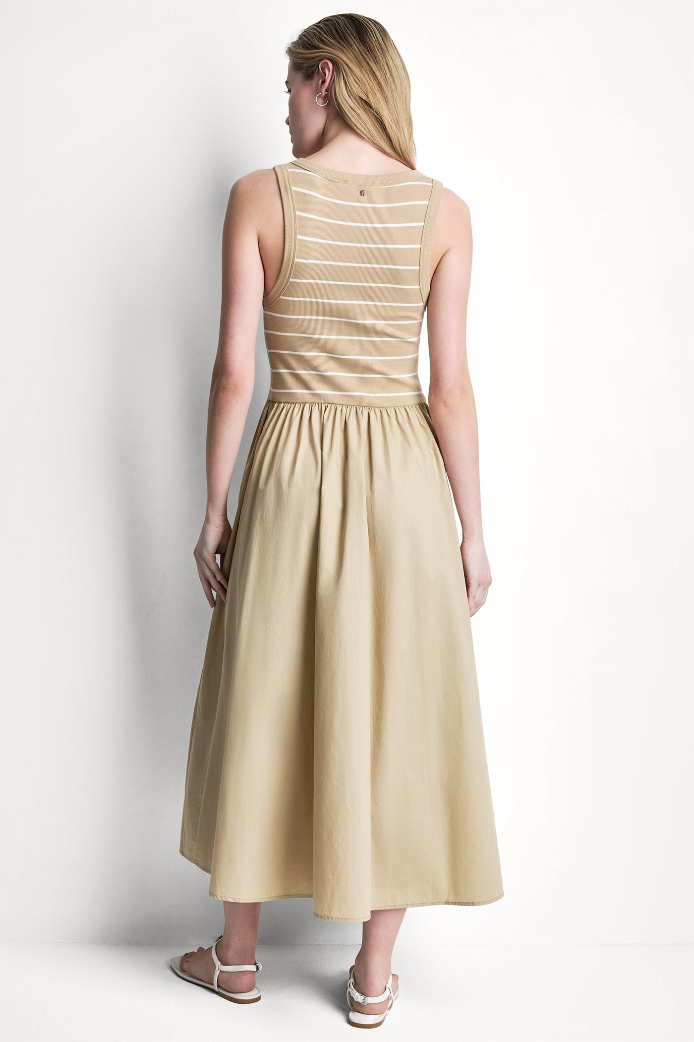 RIB HENLEY TANK MAXI DRESS