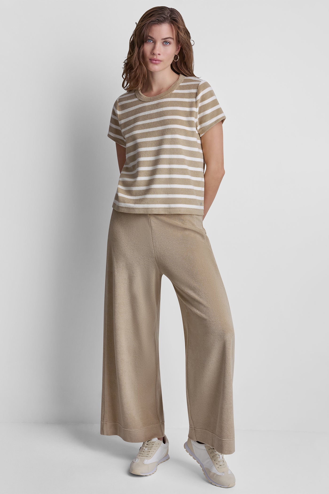 TOWELLING TERRY CREW NECK TEE