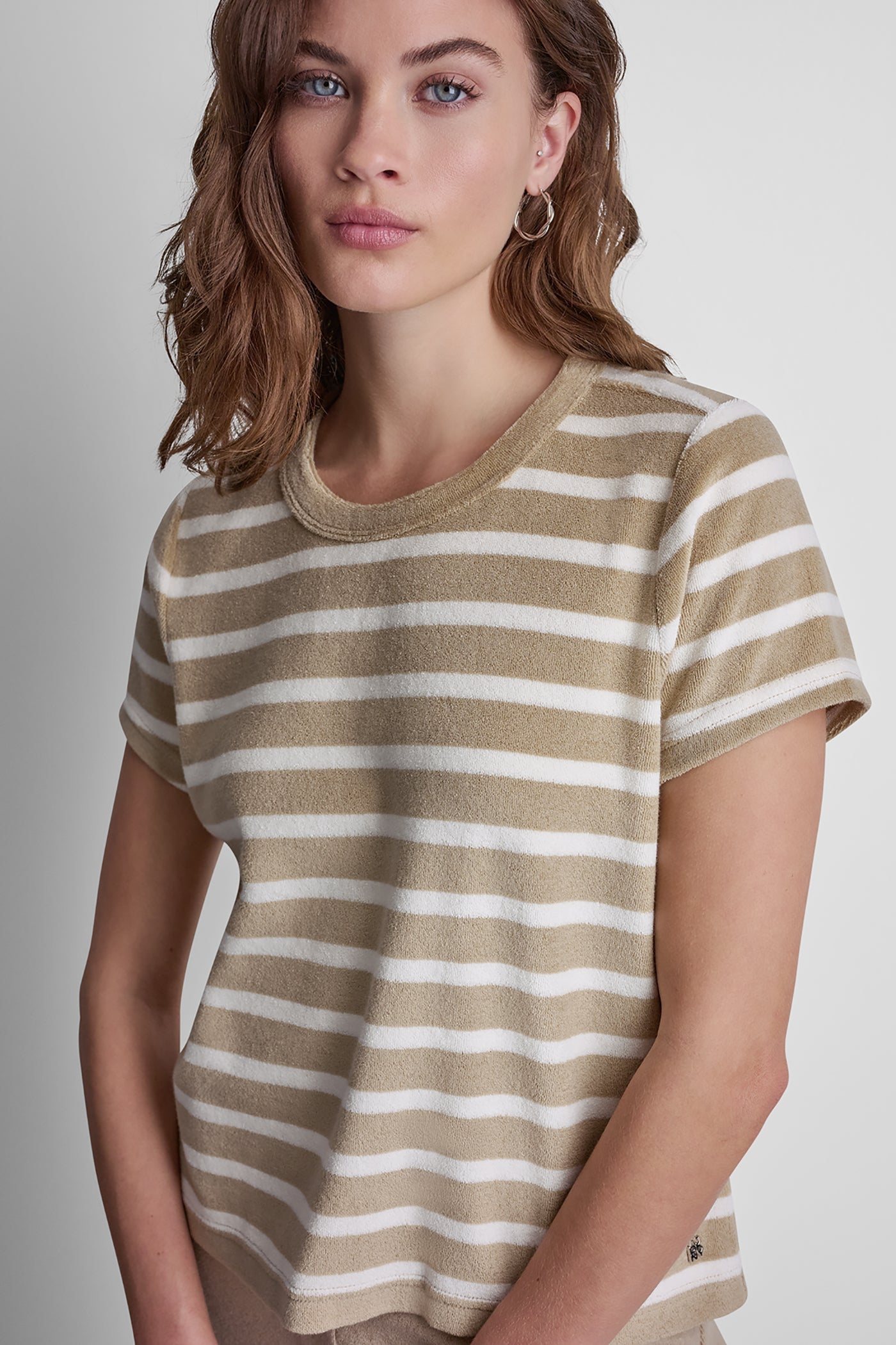 TOWELLING TERRY CREW NECK TEE