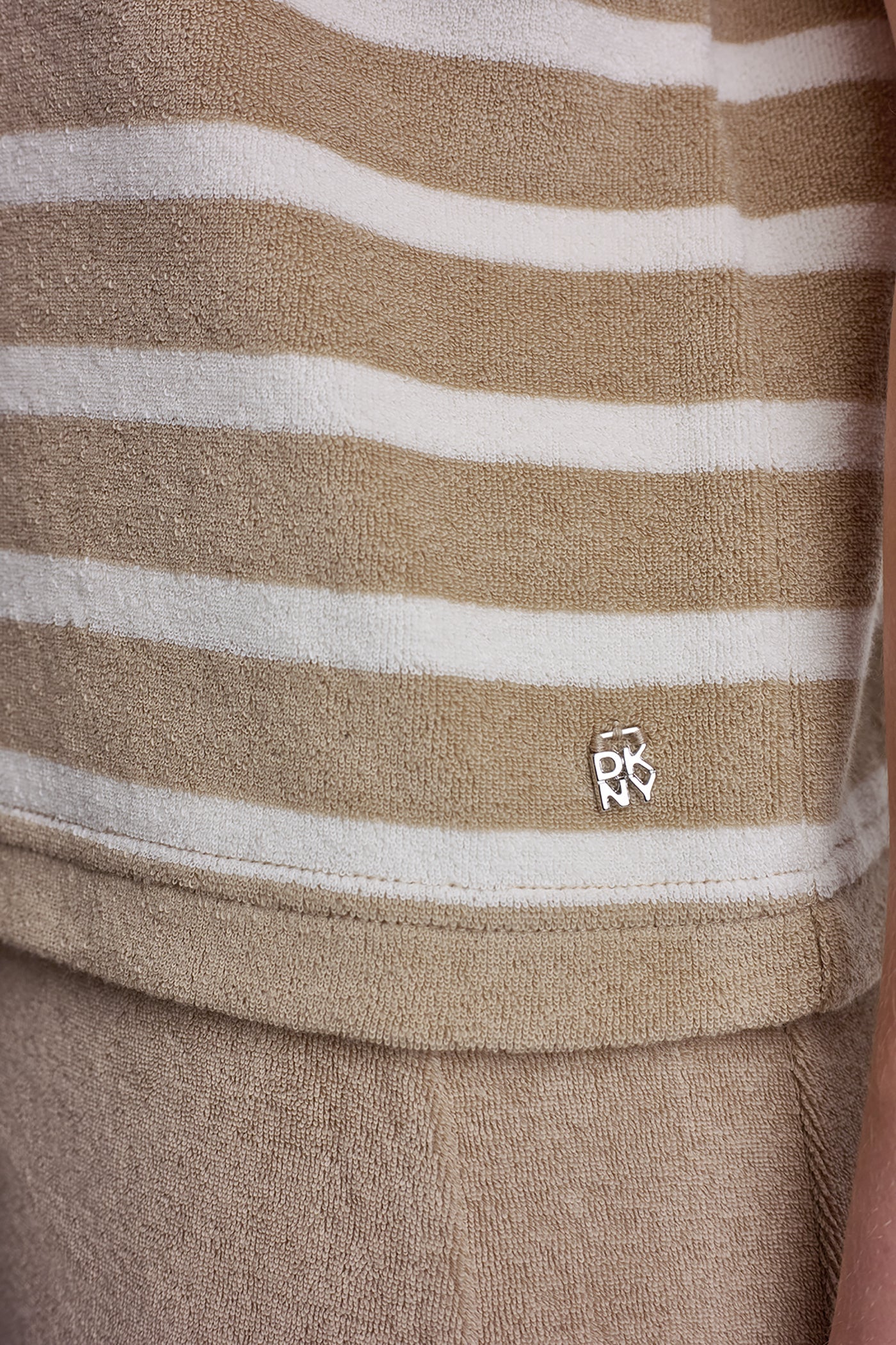 TOWELLING TERRY CREW NECK TEE