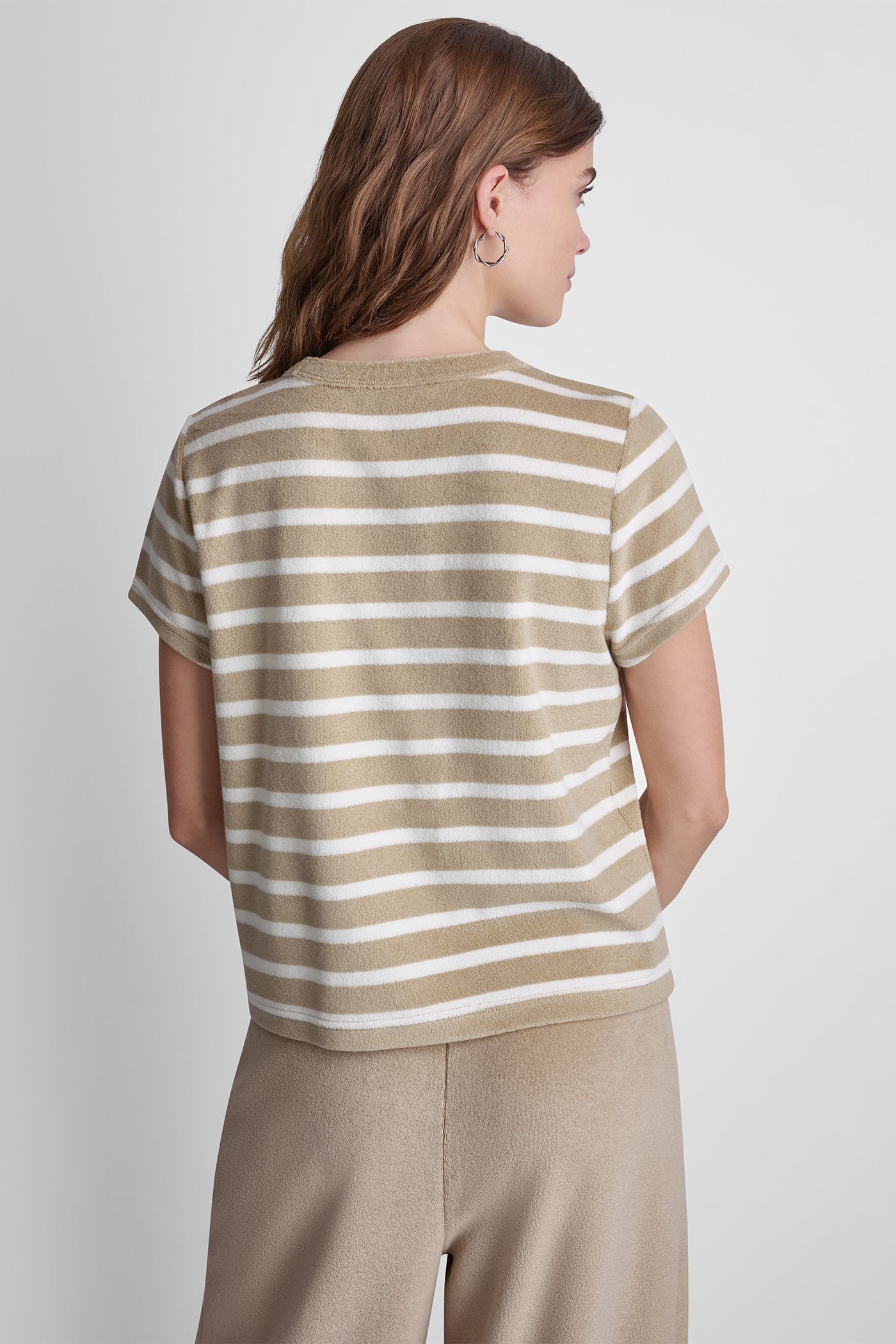 TOWELLING TERRY CREW NECK TEE
