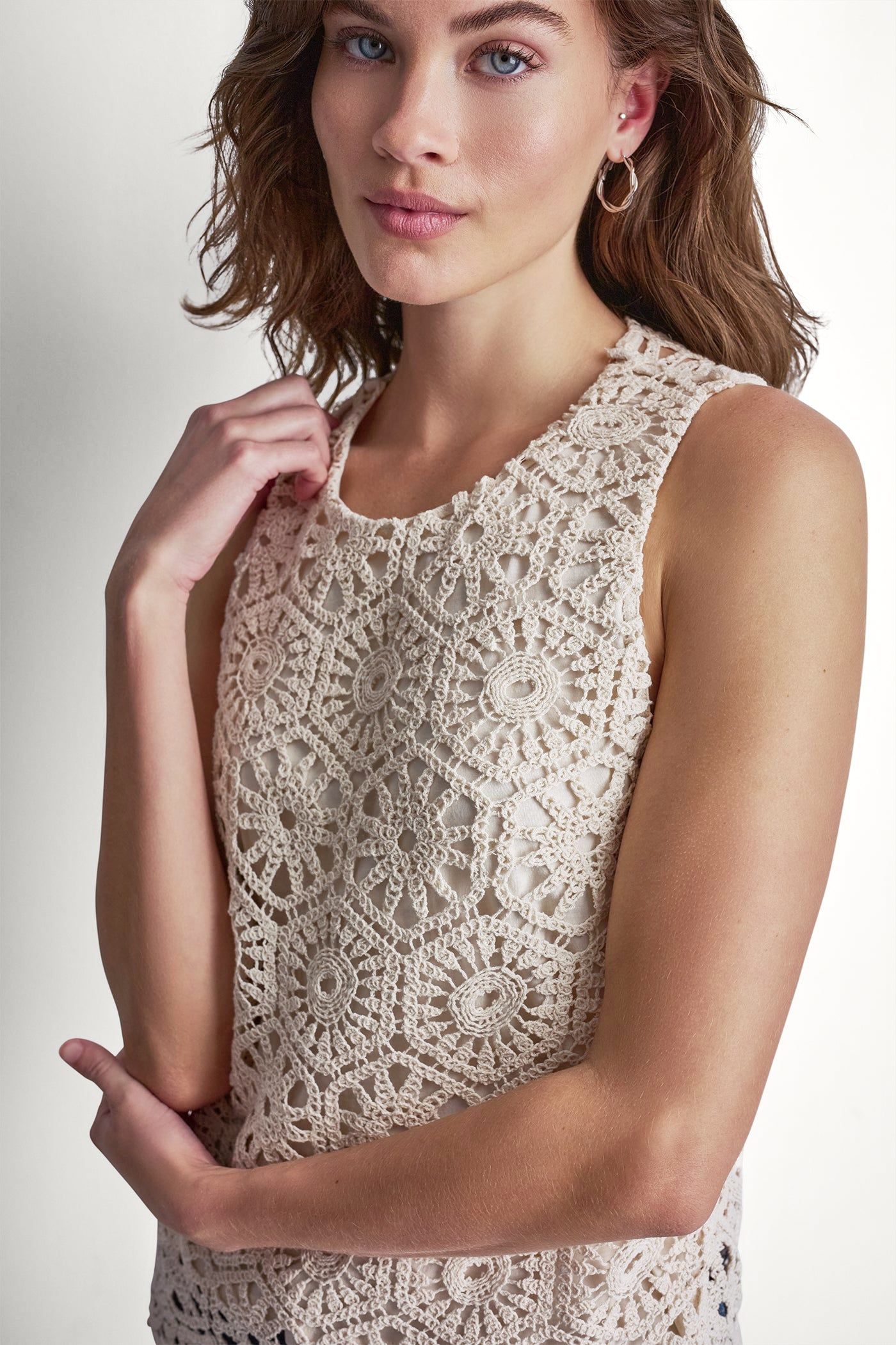 CROCHET KNIT TANK