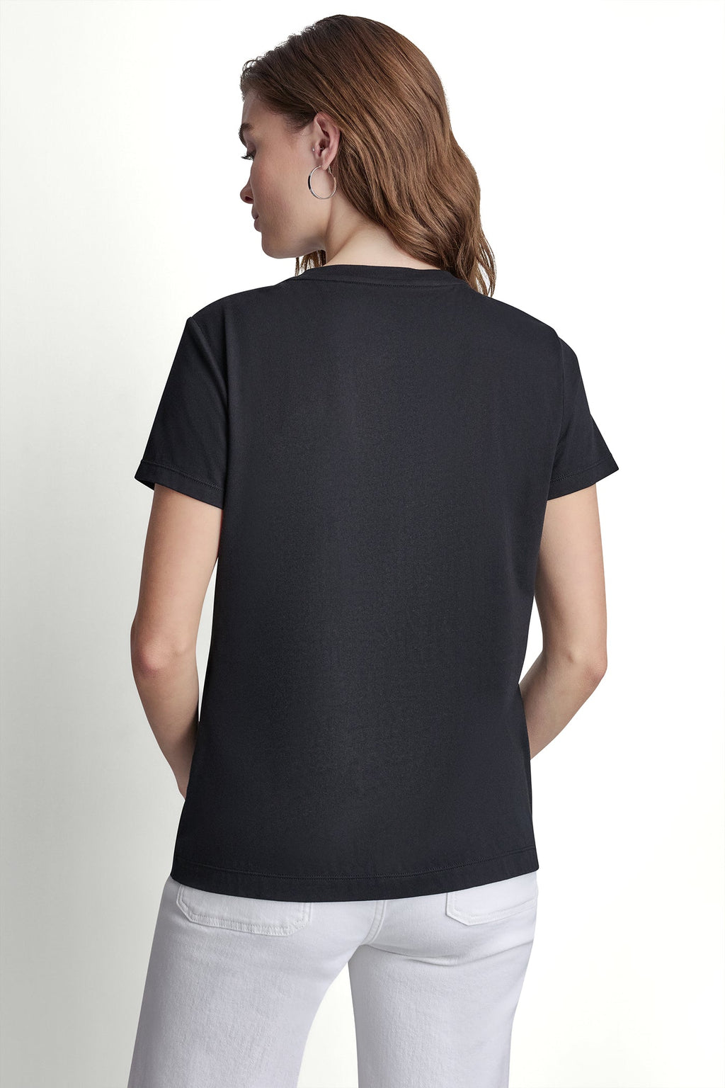 DKNY BIG APPLE RHINESTONE LOGO TEE