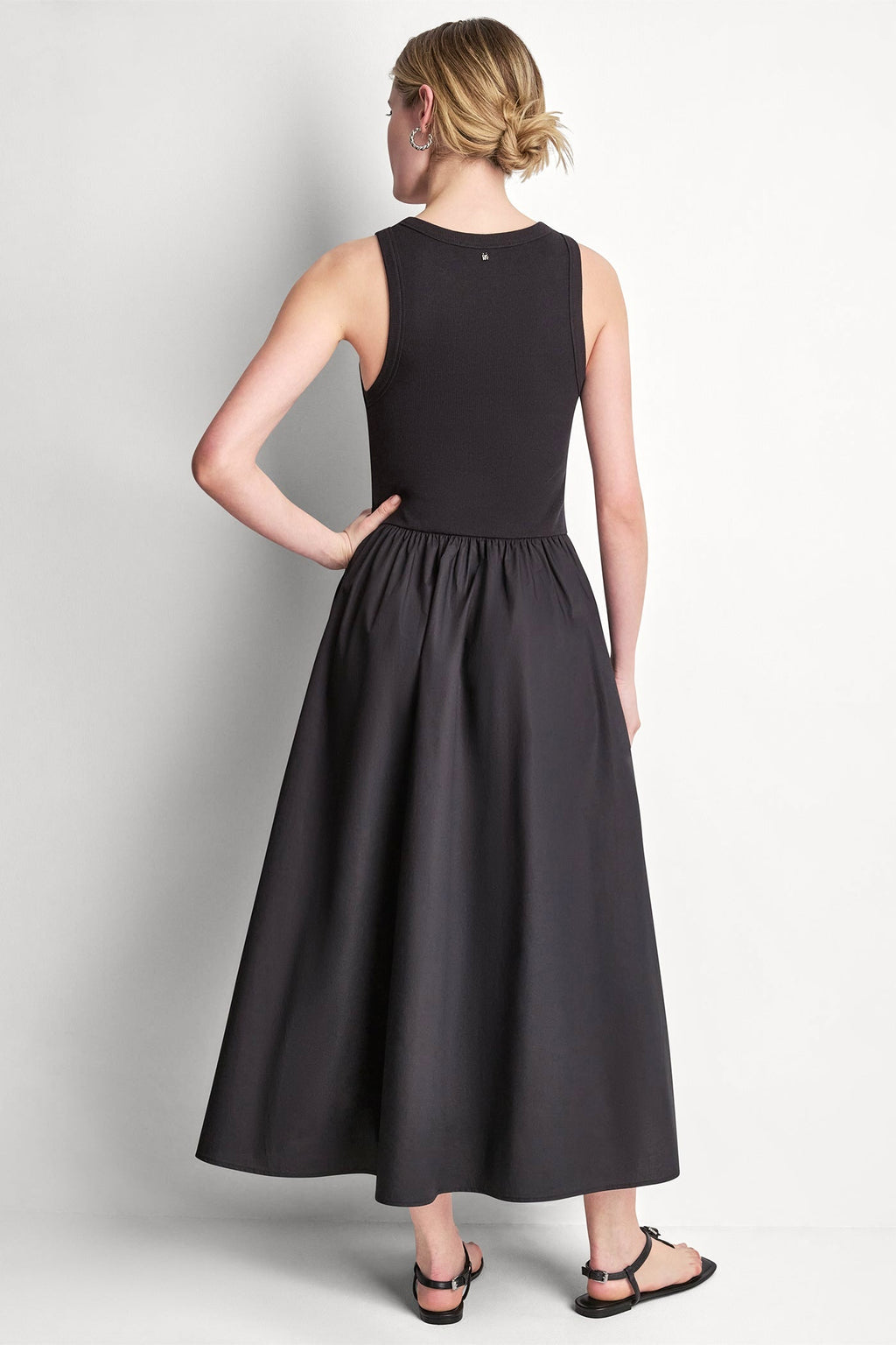 RIB HENLEY TANK MAXI DRESS