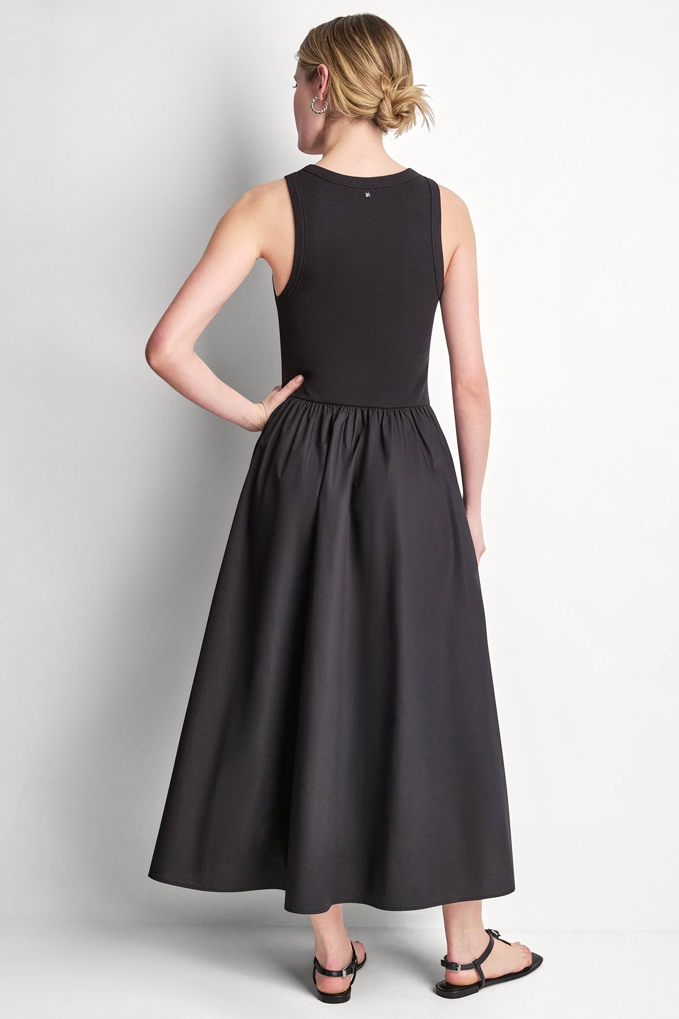 RIB HENLEY TANK MAXI DRESS
