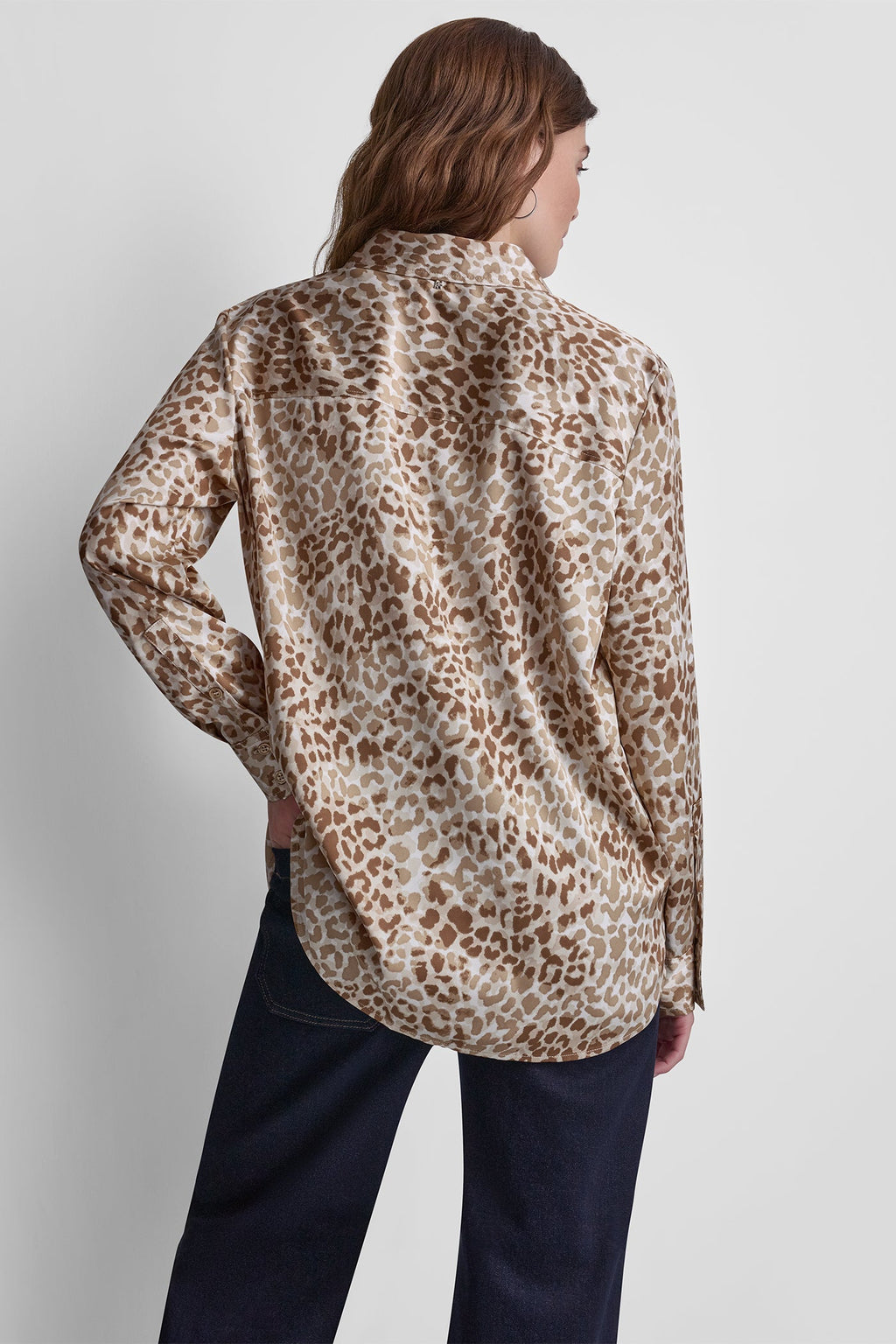 BUTTON FRONT PRINTED BLOUSE