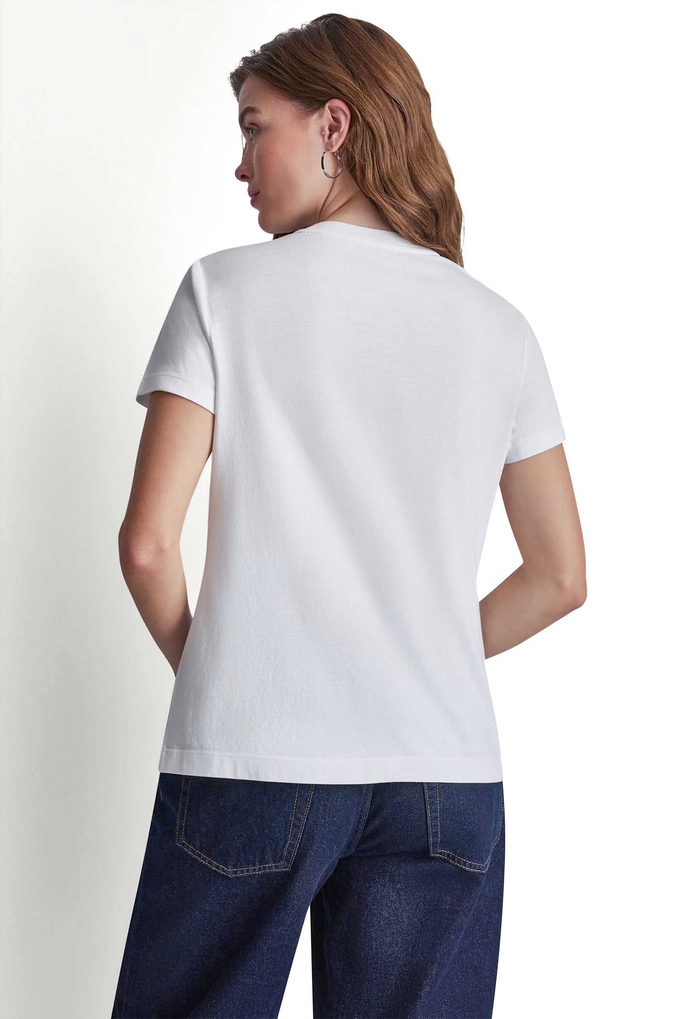 DKNY JEANS STACKED RHINESTONE DOME TEE