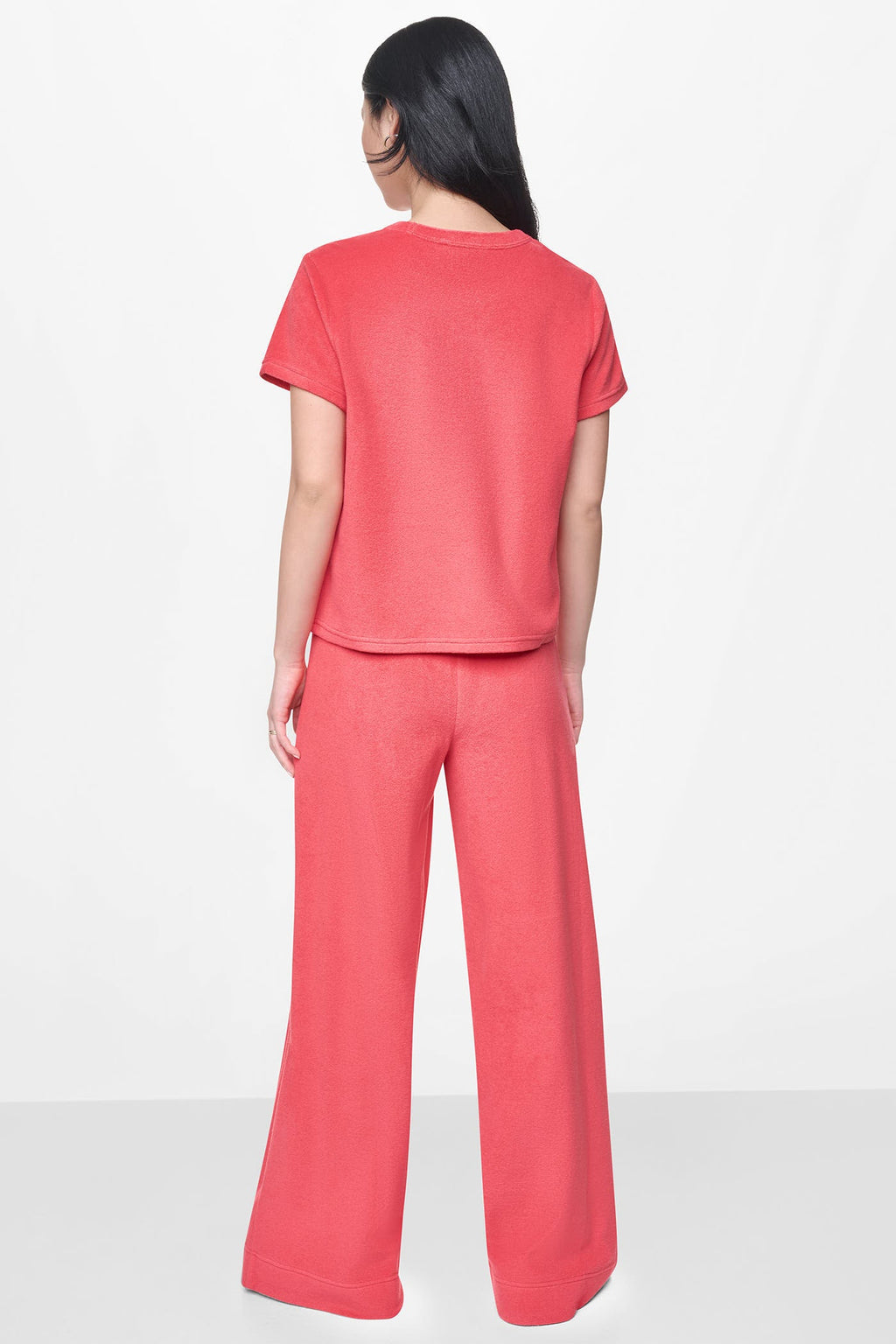 TOWELLING TERRY CREW NECK TEE