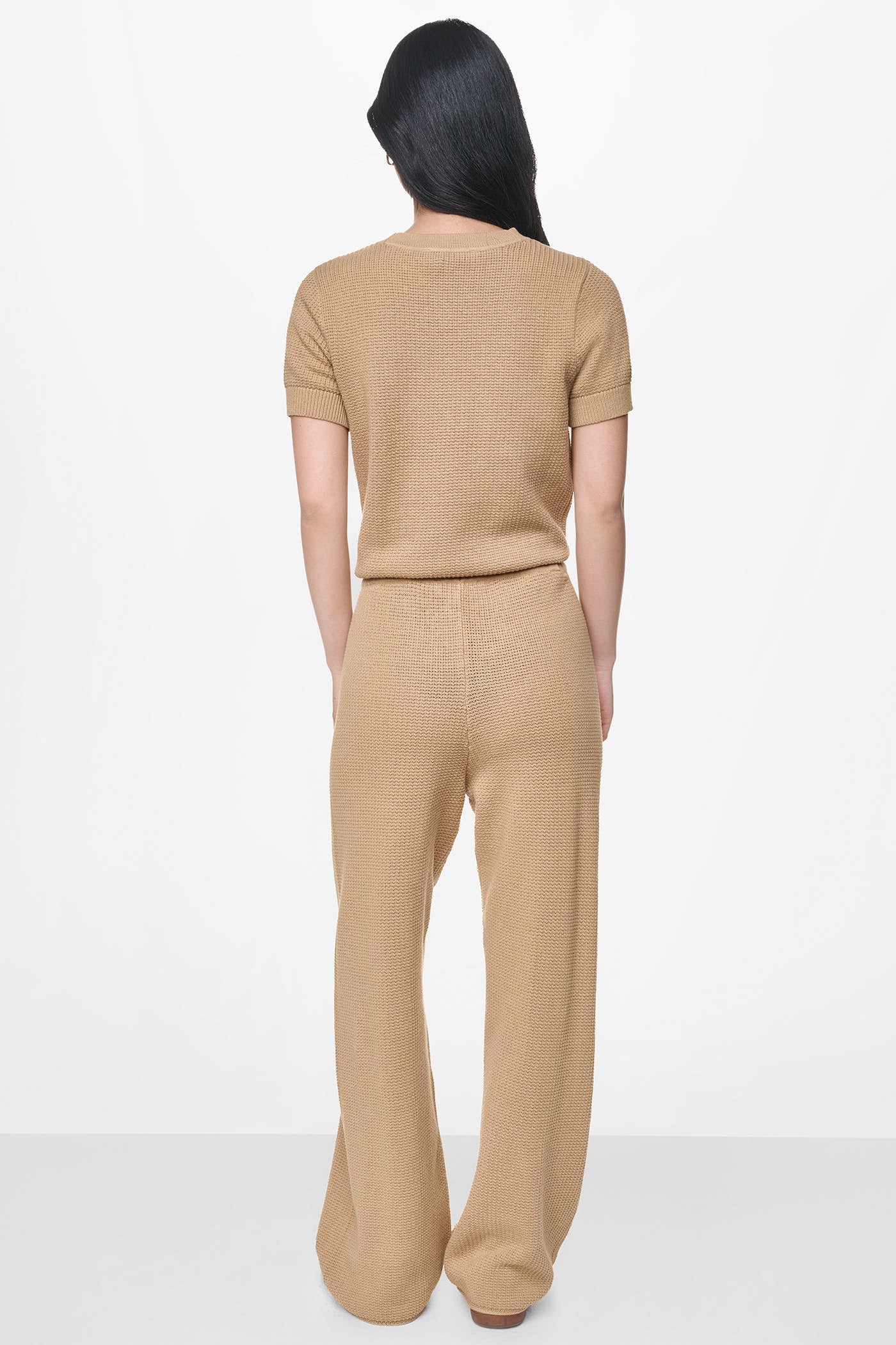 TUCK STITCH HIGH-RISE DRAWSTRING PANT