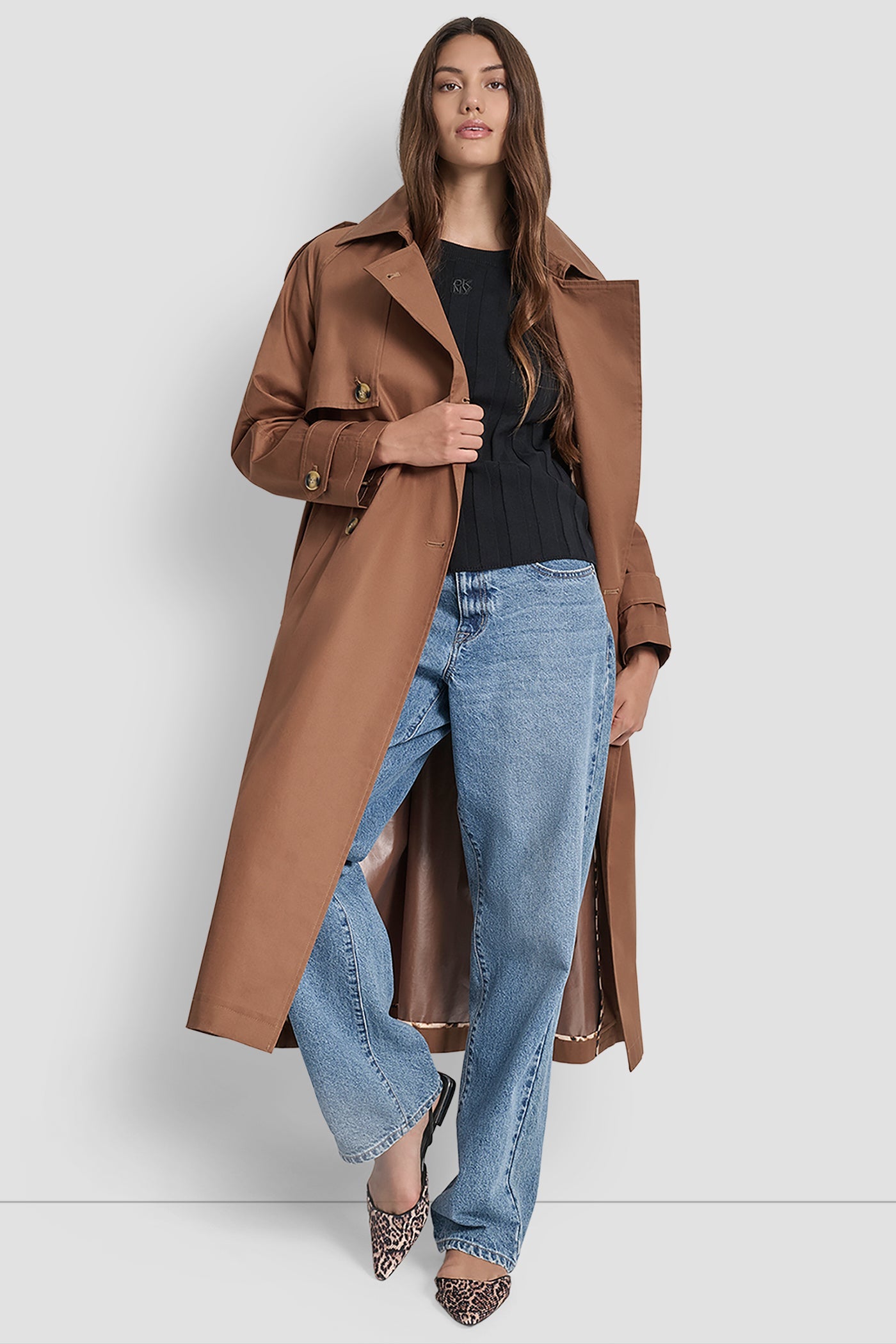 DOUBLE-BREASTED TRENCH COAT