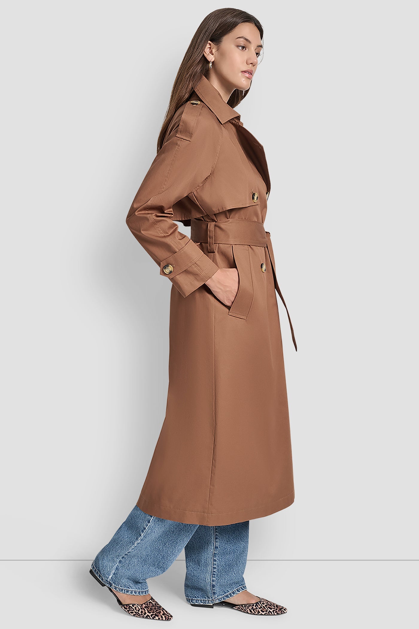 DOUBLE-BREASTED TRENCH COAT