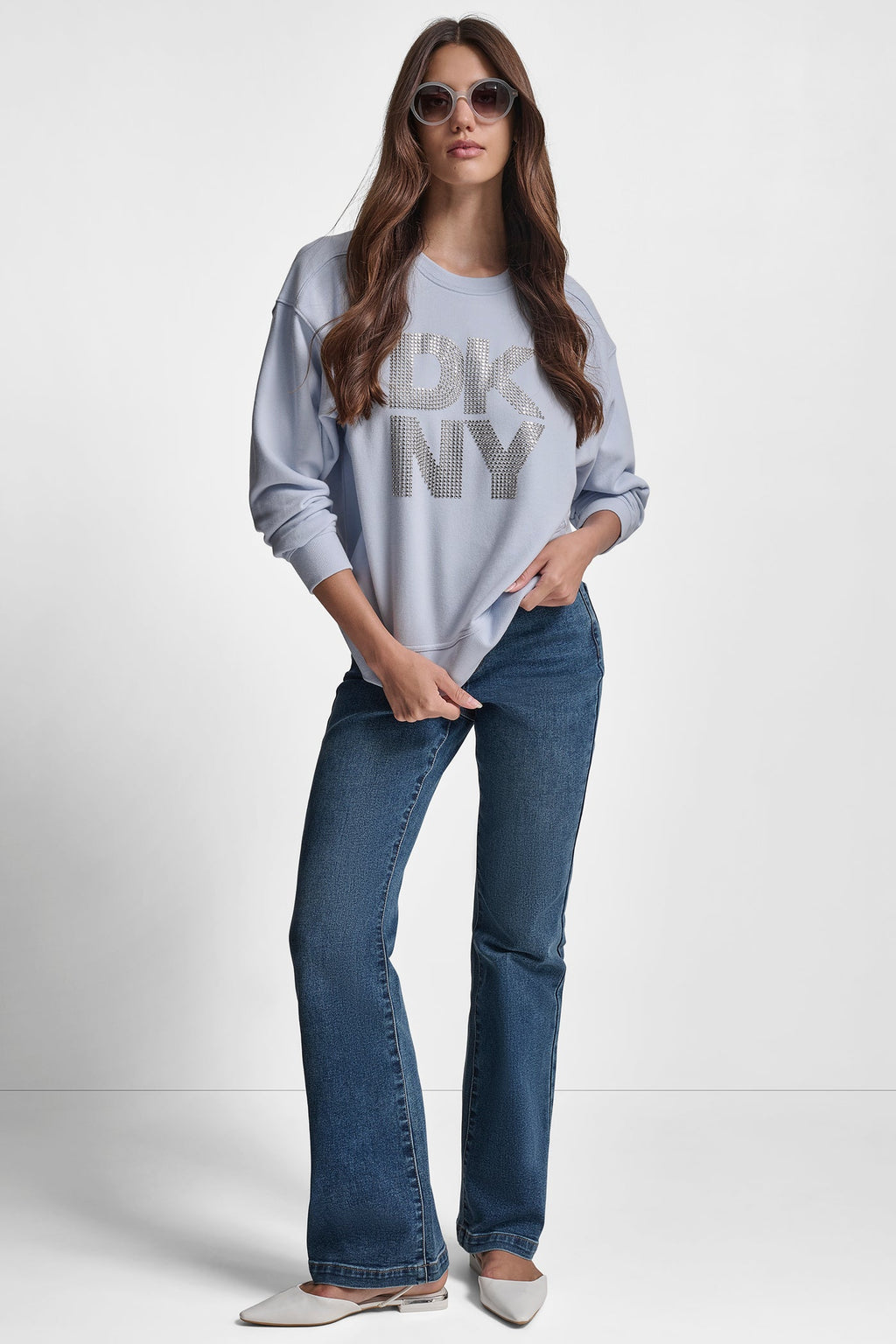 EMBELLISHED LOGO SWEATSHIRT
