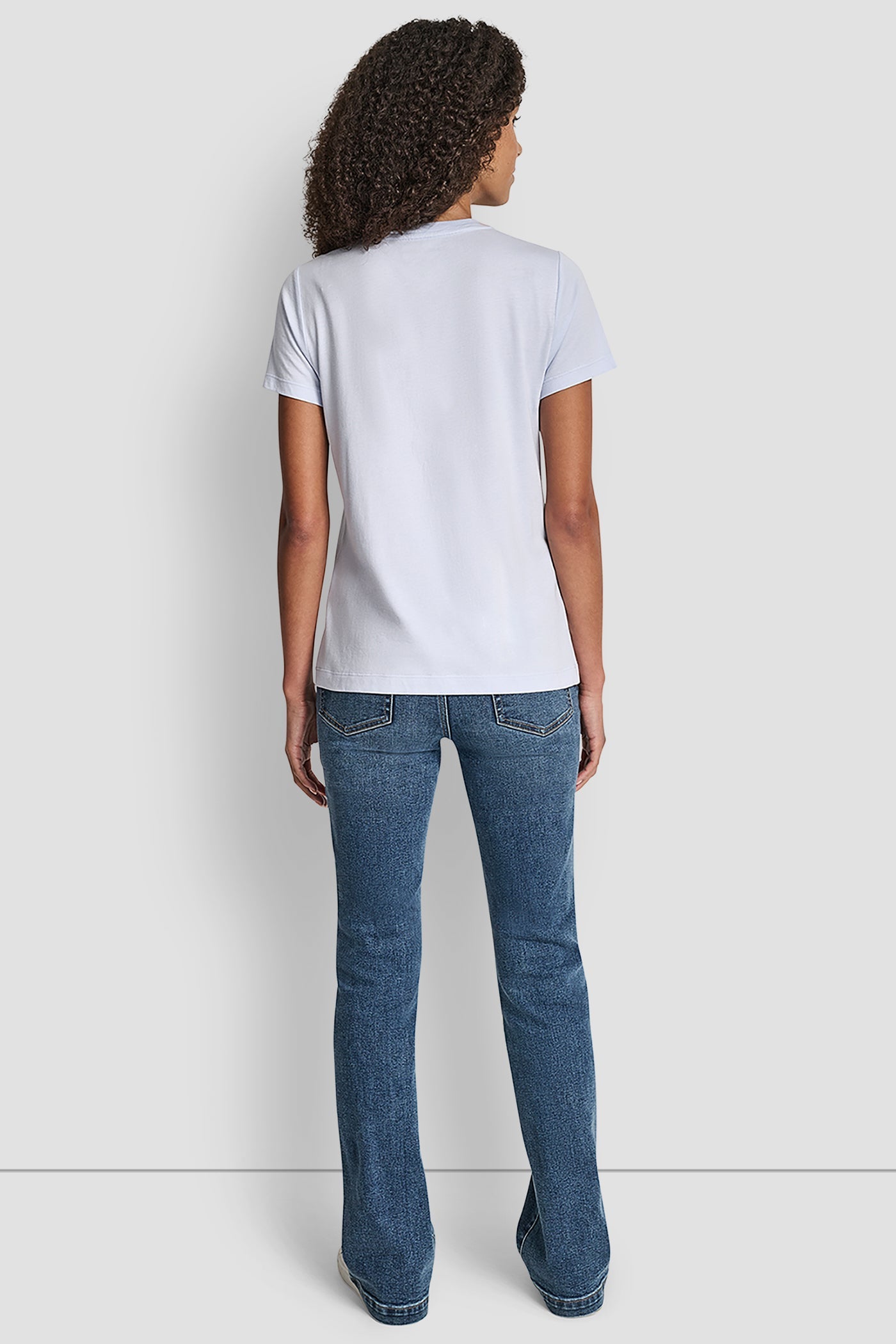 DKNY STACKED RHINESTONE LOGO TEE