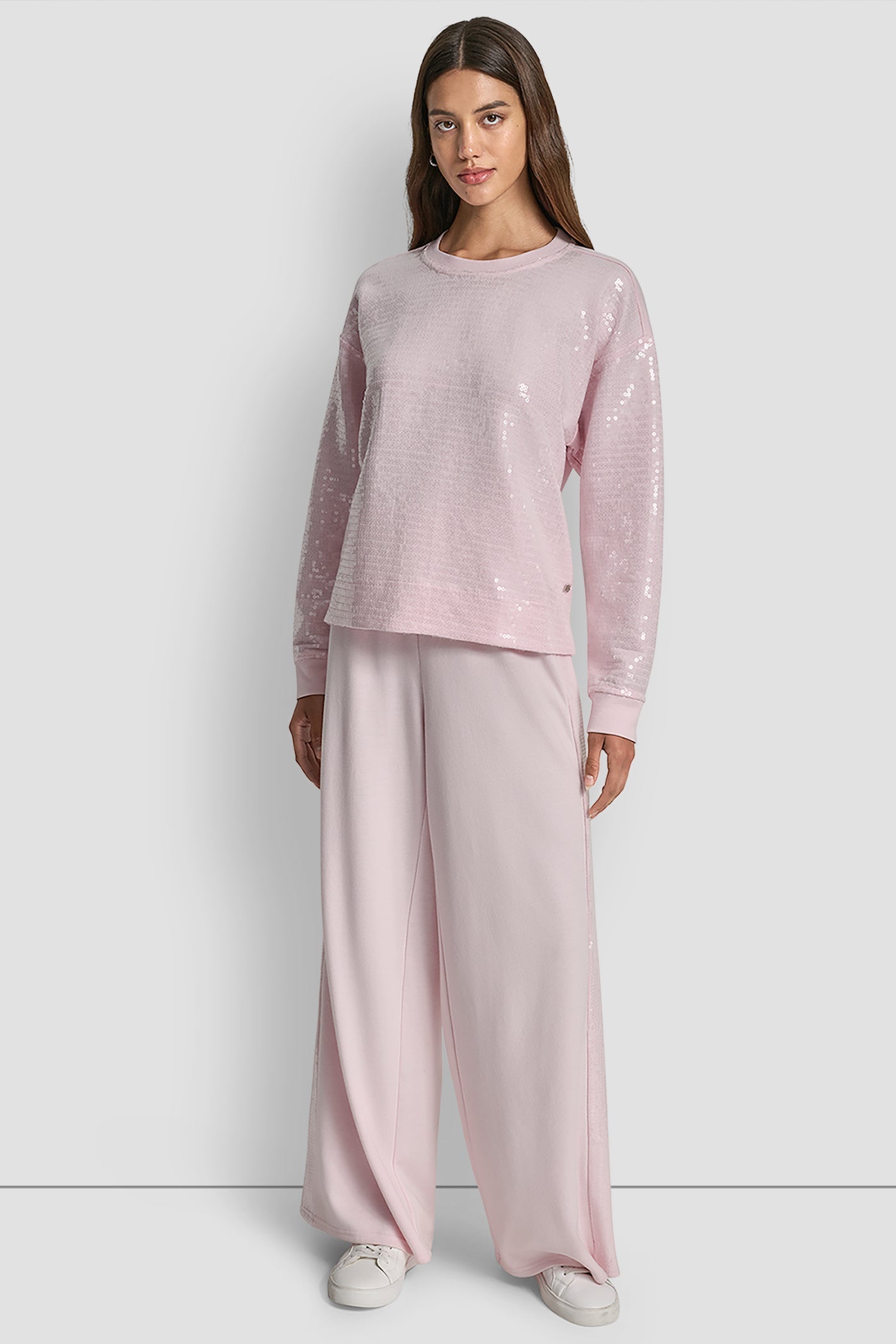 SEQUINS LONG SLEEVE SWEATSHIRT