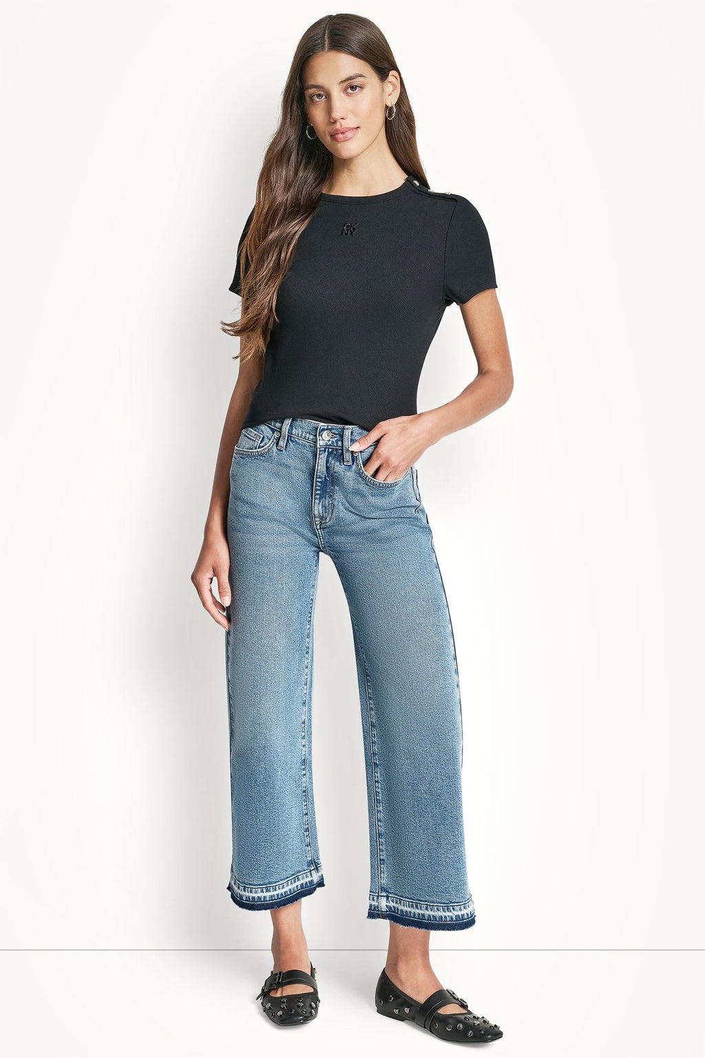 MID-RISE CROPPED WIDE LEG