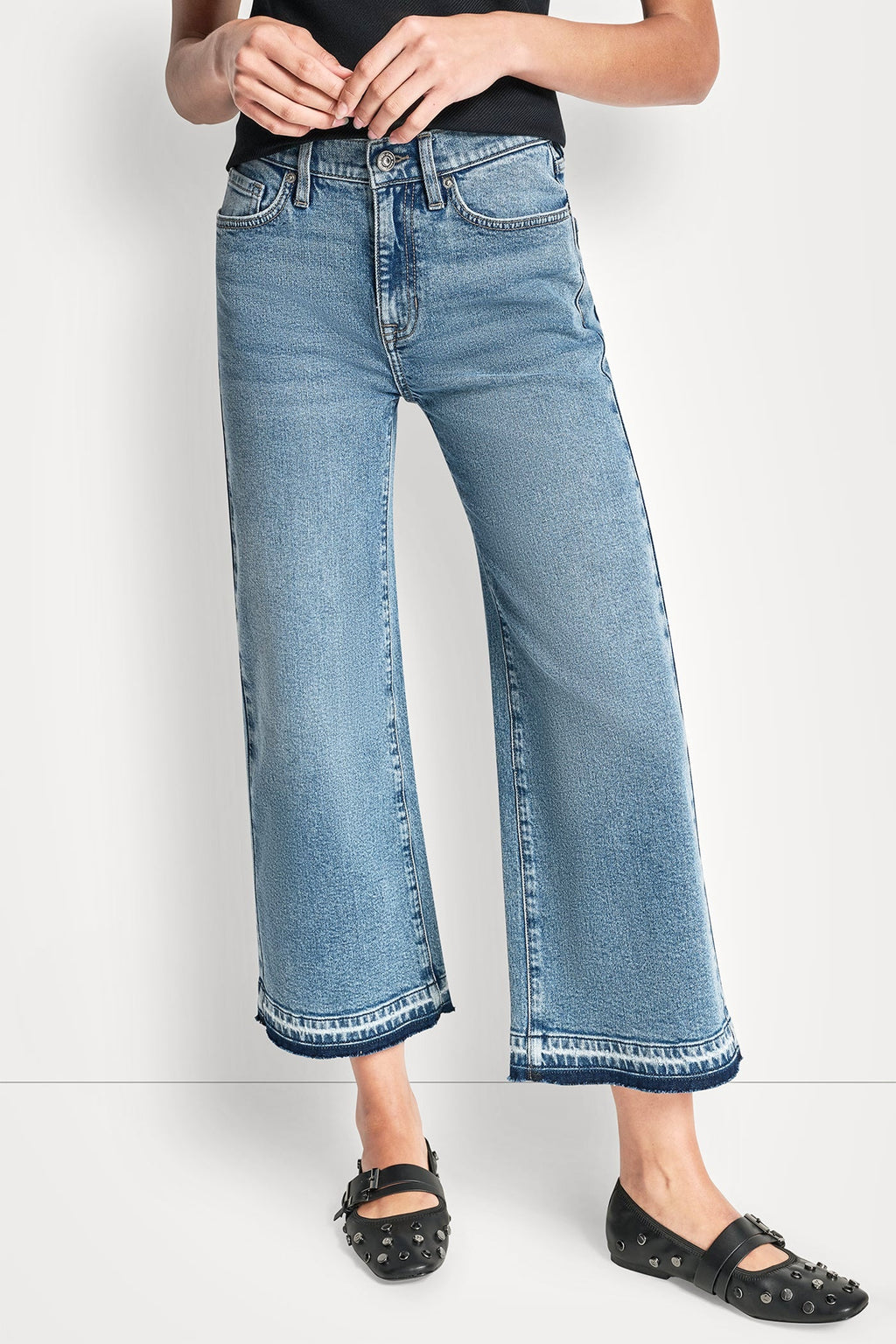 MID-RISE CROPPED WIDE LEG