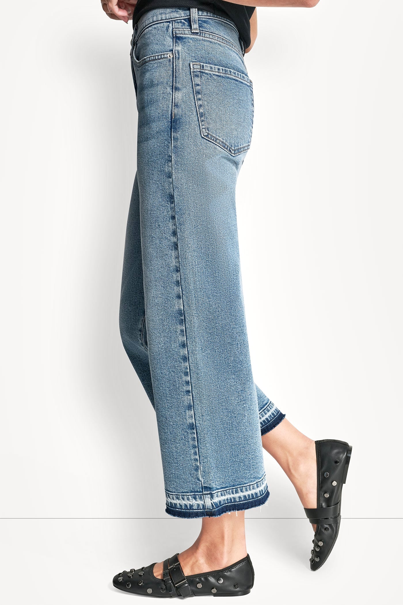 MID-RISE CROPPED WIDE LEG