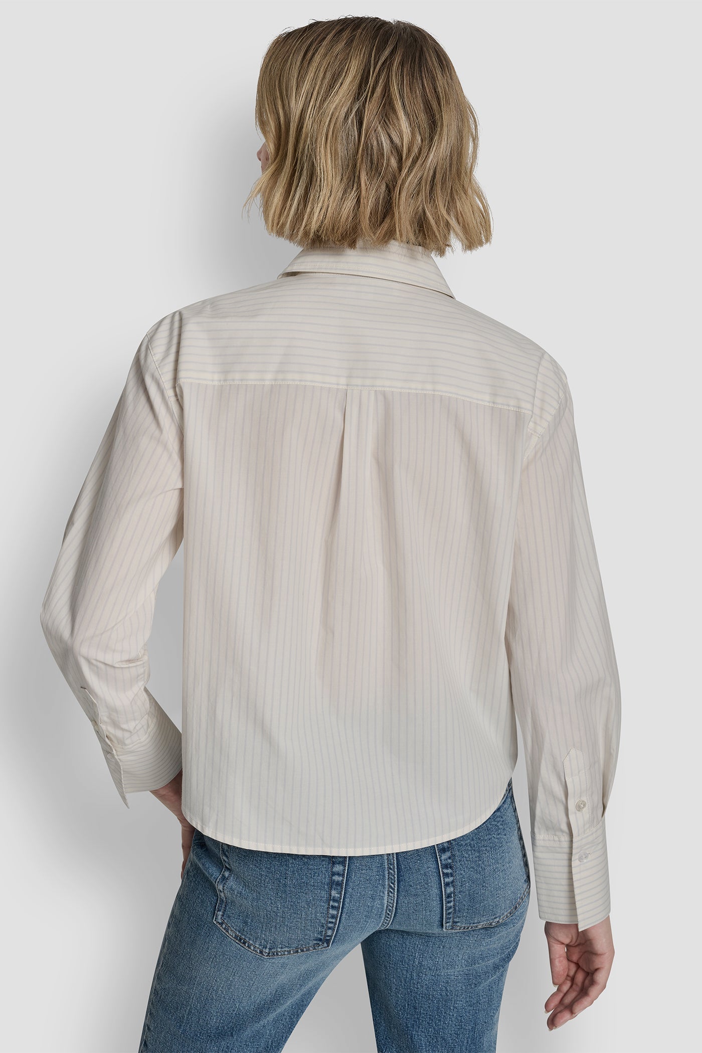 POPLIN BUTTON FRONT SHIRT WITH SEQUINS