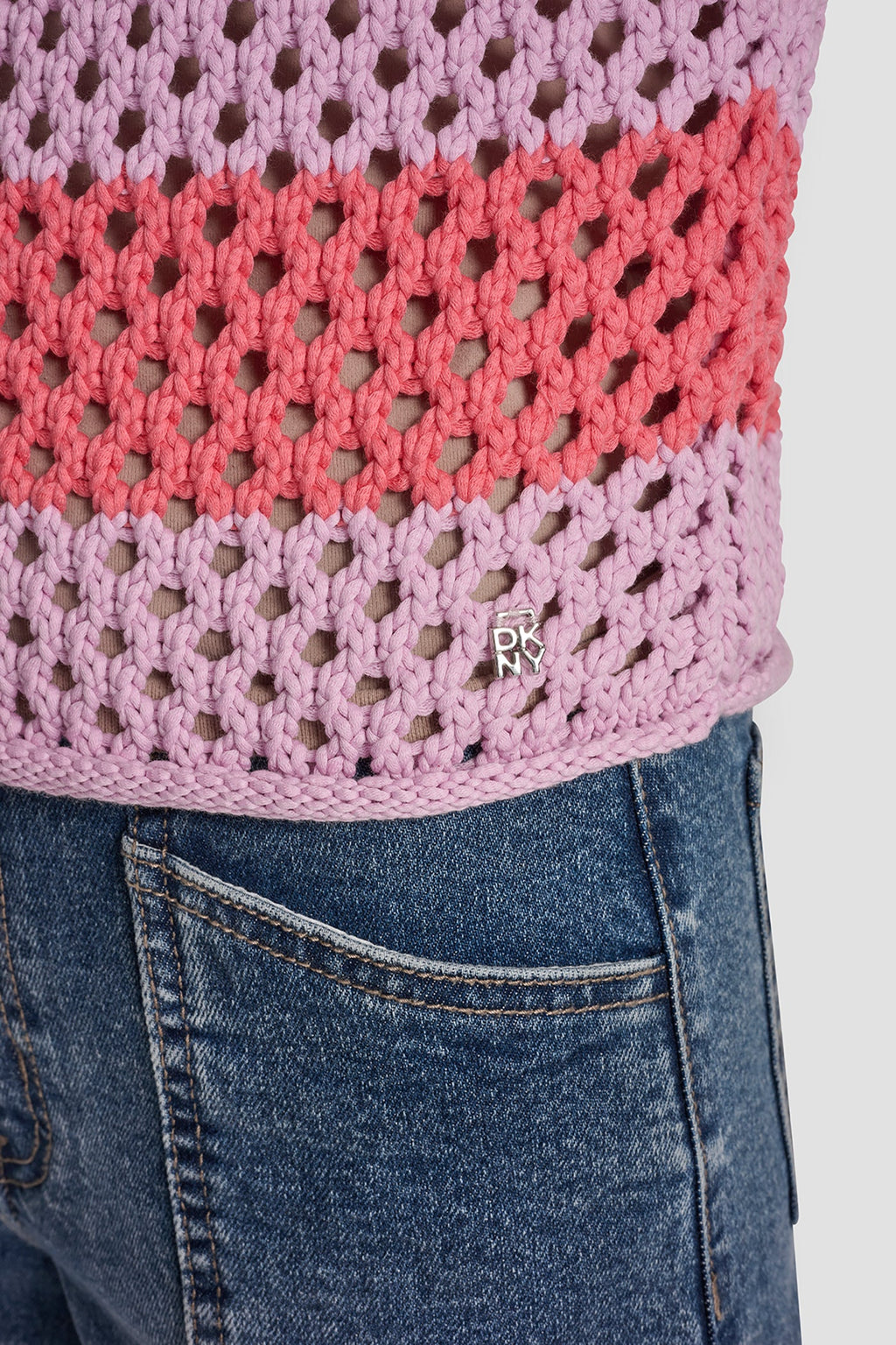 OPEN STITCH STRIPE SWEATER