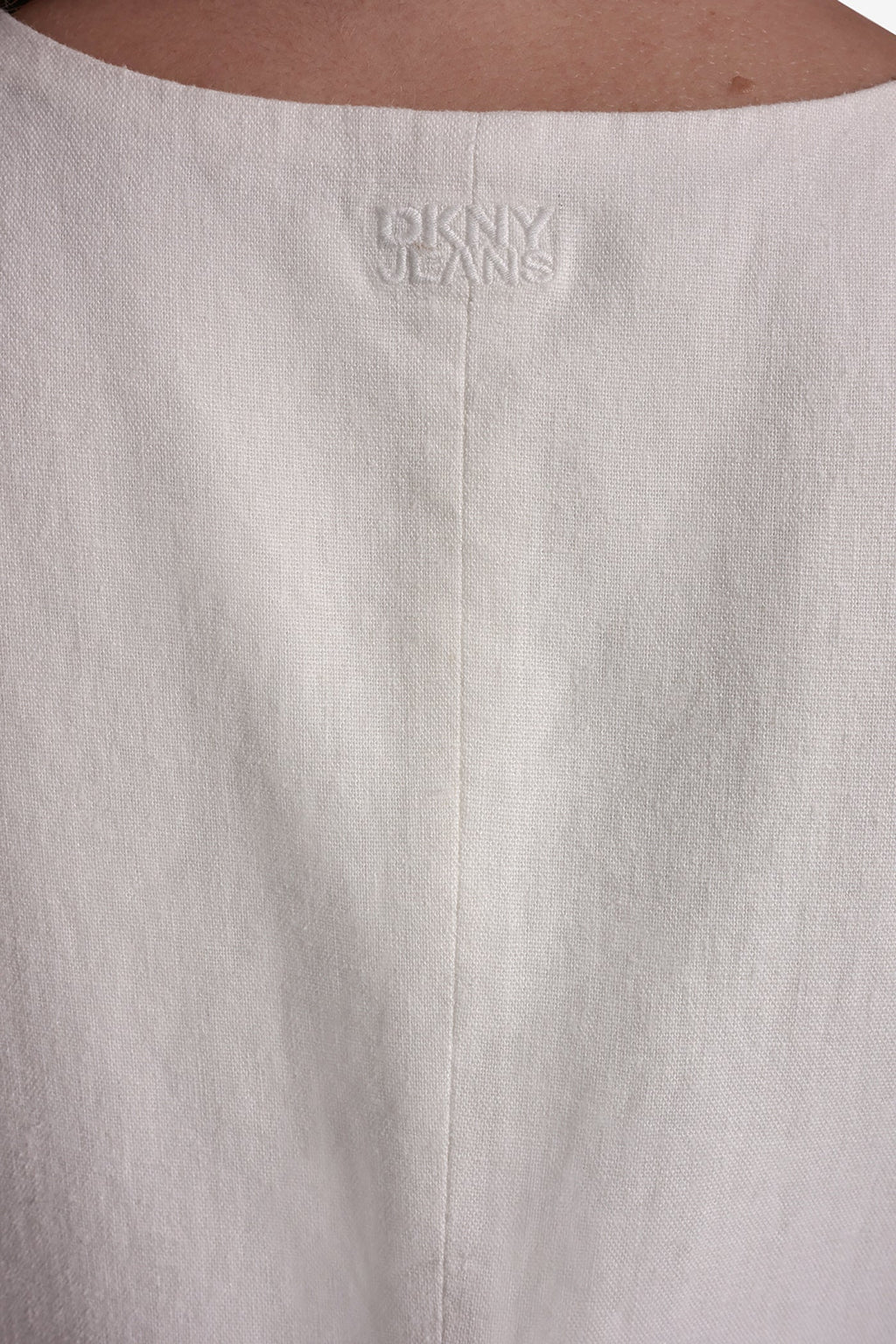 LINEN BUTTON-FRONT VEST
