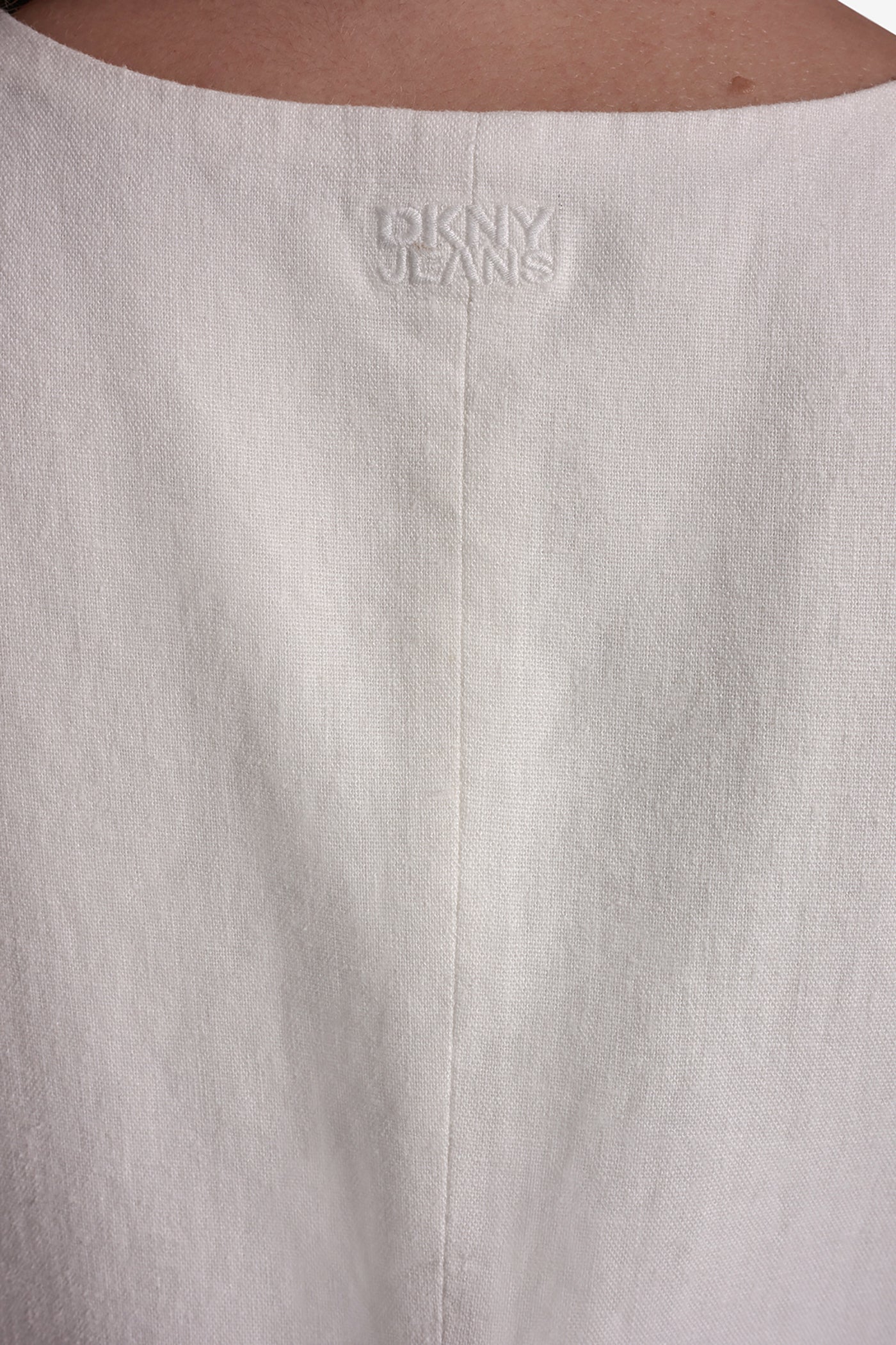 LINEN BUTTON-FRONT VEST
