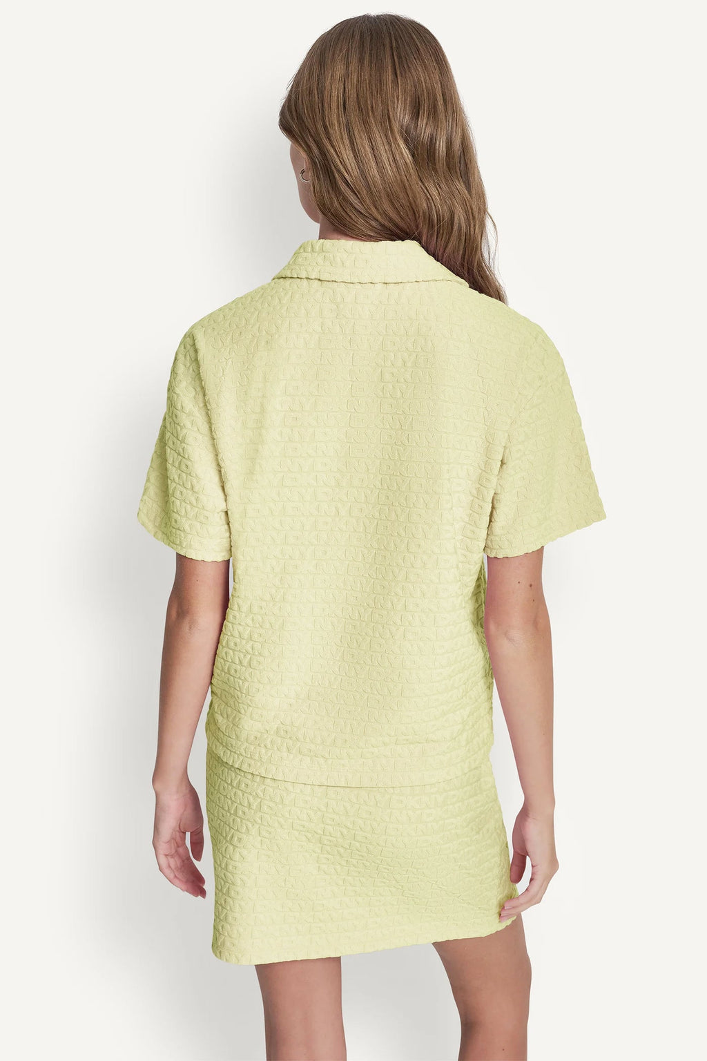 LOGO JACQUARD BOXY POLO TEE