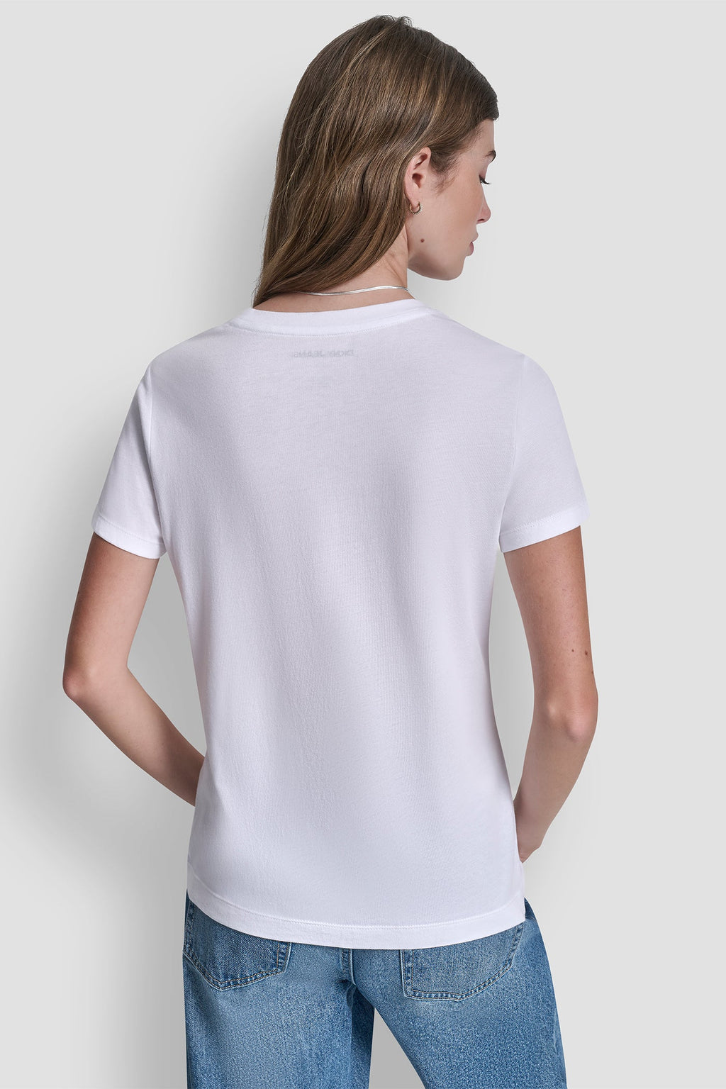 DKNY JEANS STACKED RHINESTONE TEE
