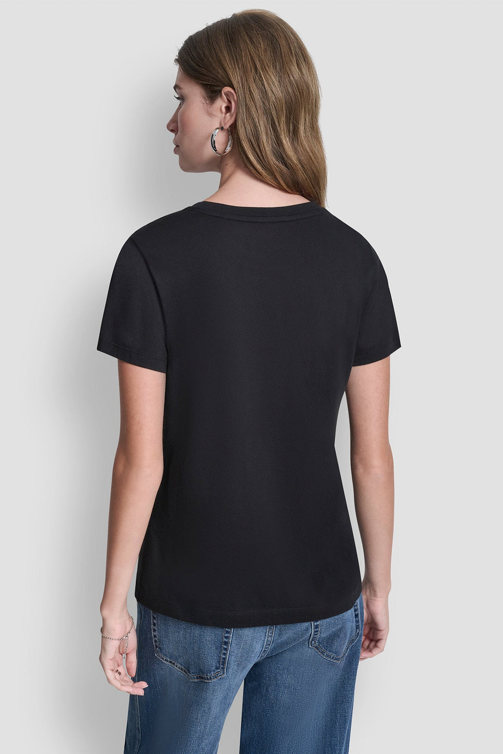 DKNY JEANS STACKED RHINESTONE TEE