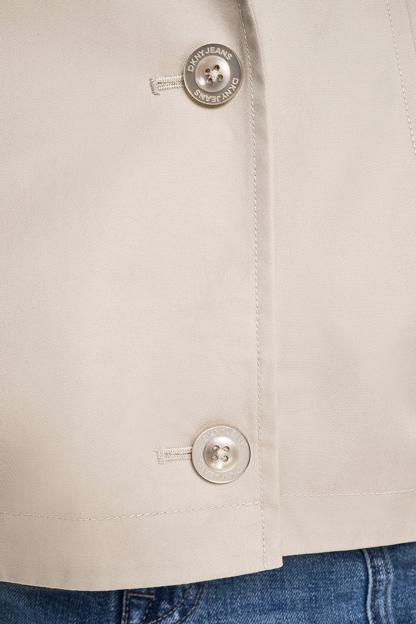 SINGLE-BREASTED MILITARY SHORT TRENCH